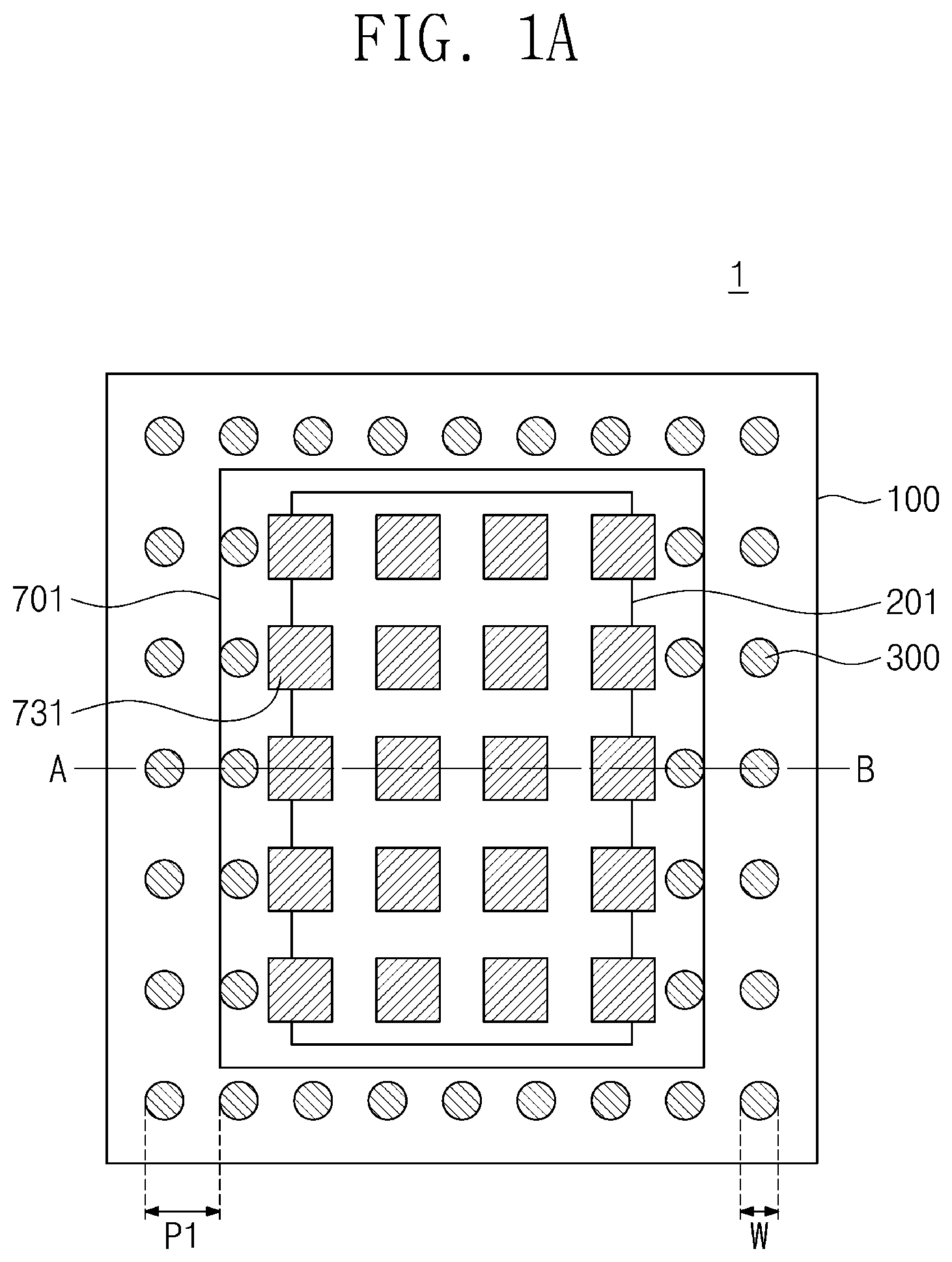 Patent US12327824 Figure 1 – Semiconductor package including redistribution substrate