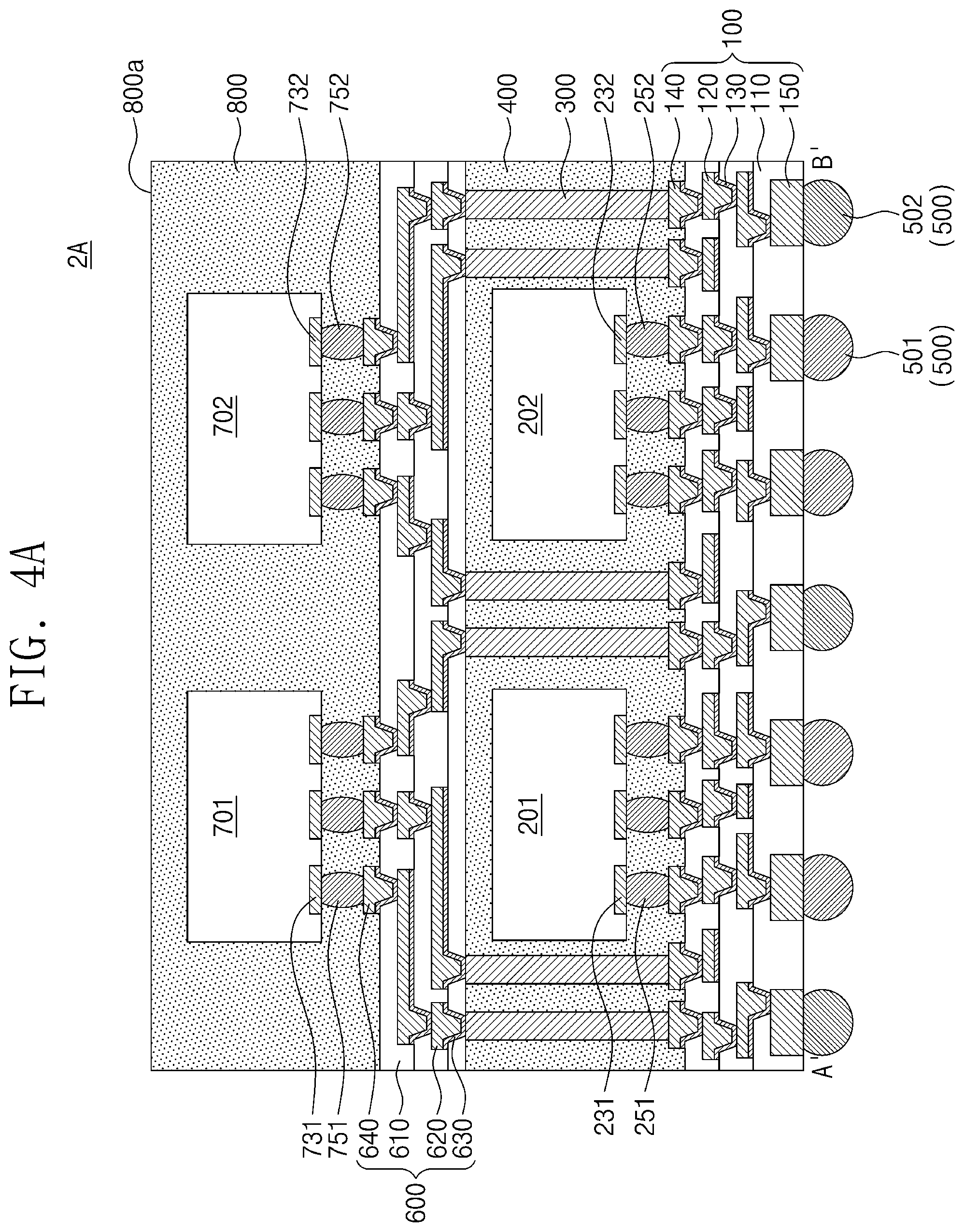Patent US12327824 Figure 9 – Semiconductor package including redistribution substrate