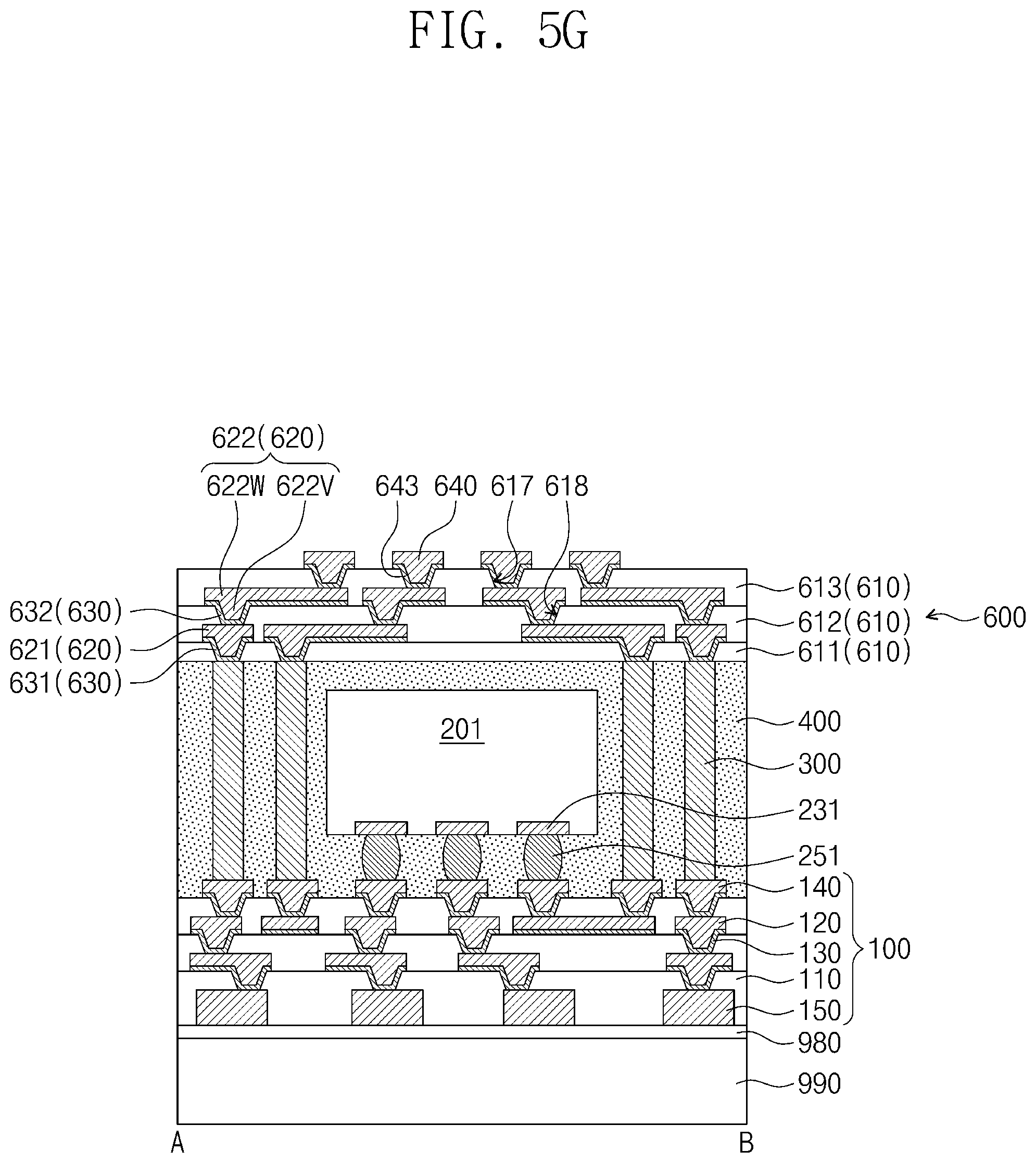 Patent US12327824 Figure 14 – Semiconductor package including redistribution substrate