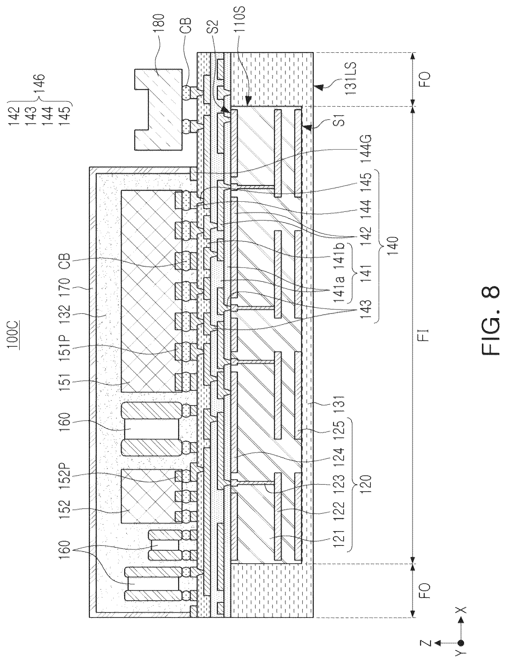 Patent US12327826 Figure 11 – Semiconductor package