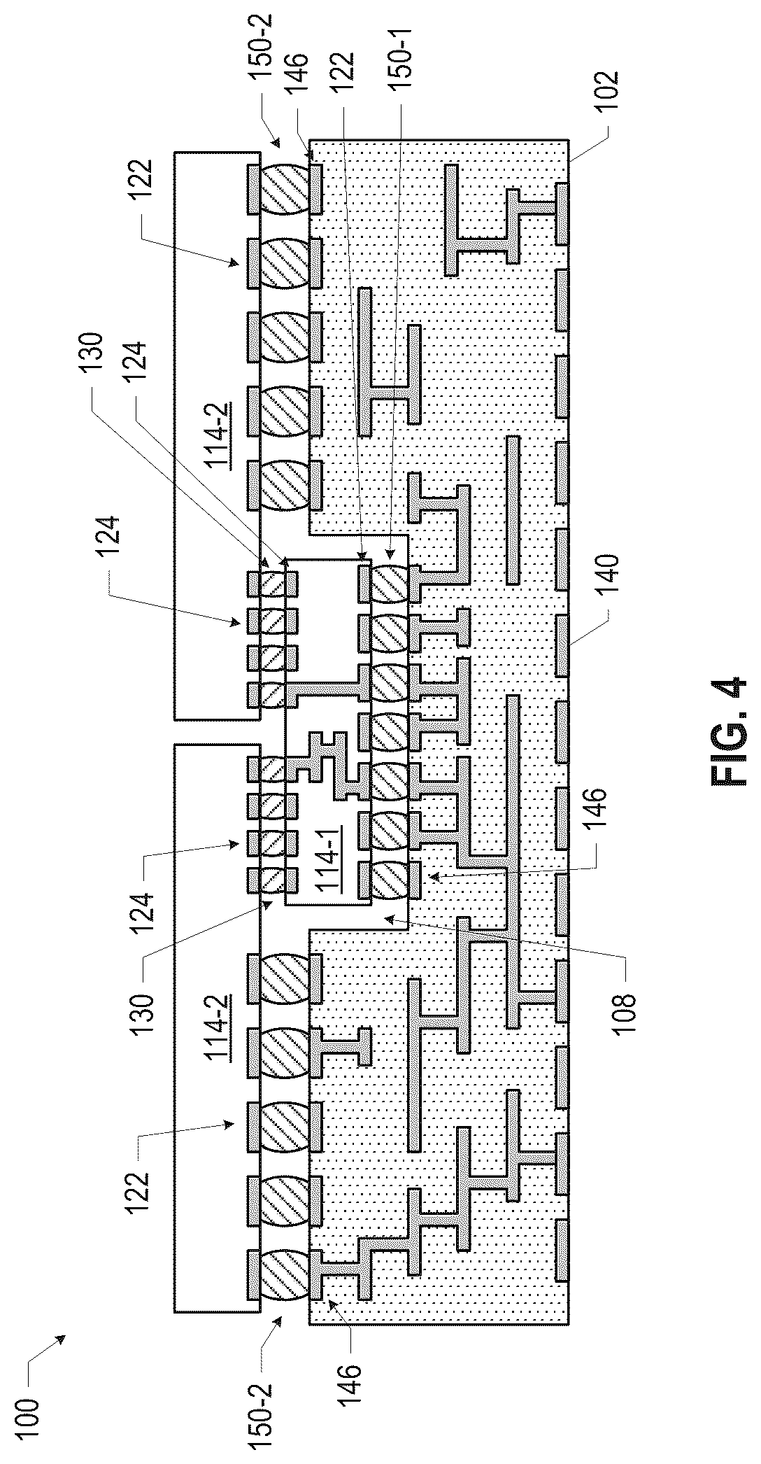 Patent US12327827 Figure 4 – Microelectronic assemblies