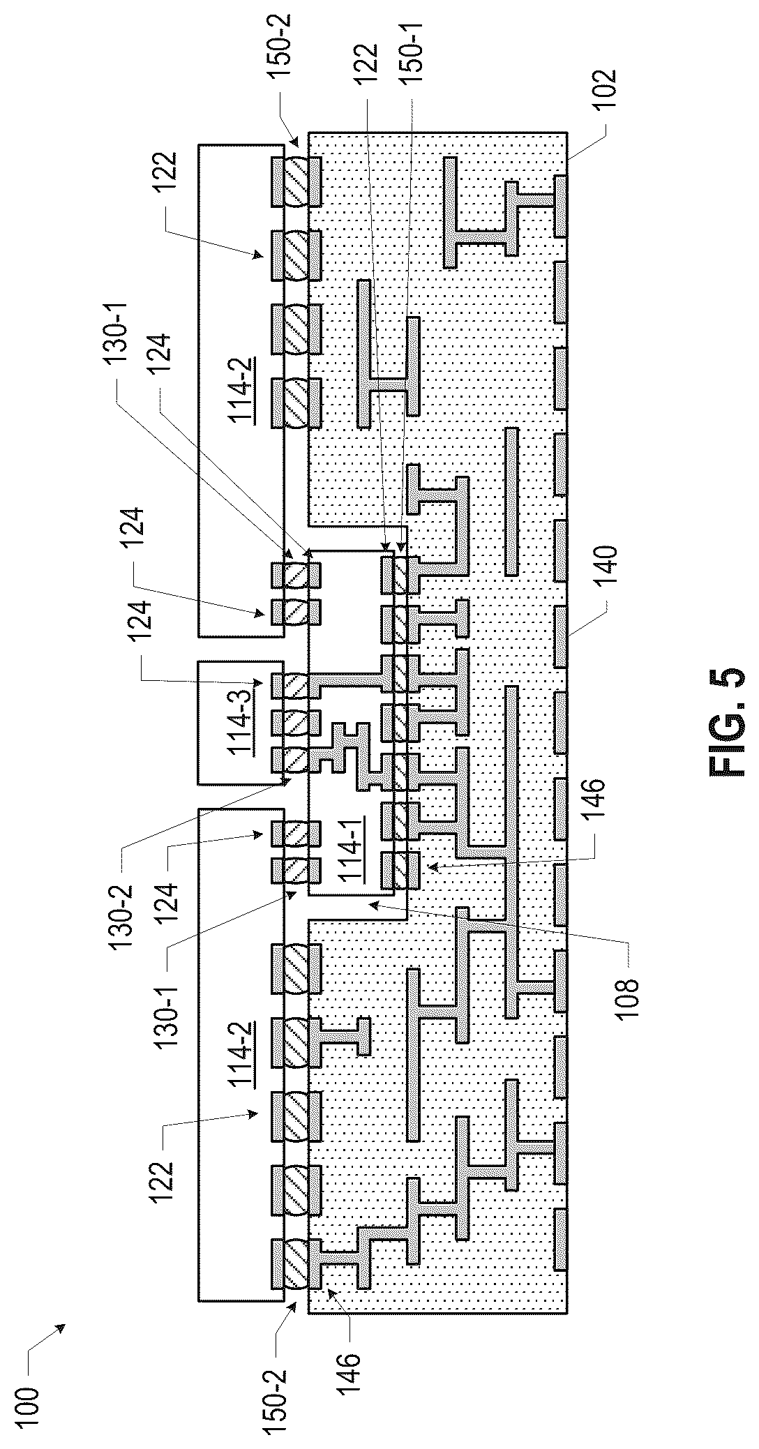 Patent US12327827 Figure 5 – Microelectronic assemblies