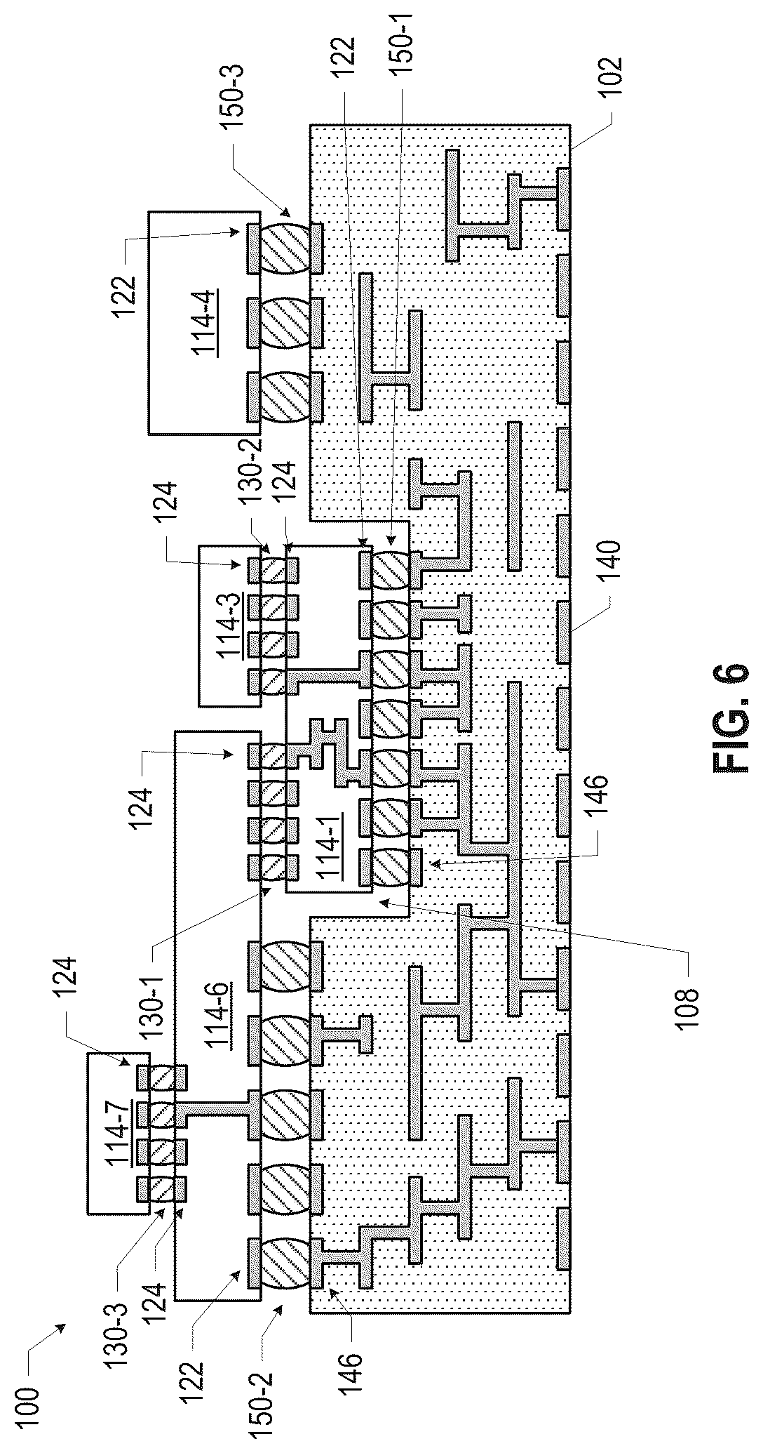 Patent US12327827 Figure 6 – Microelectronic assemblies
