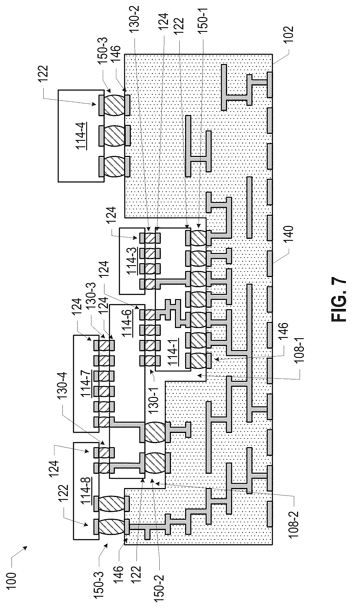 Patent US12327827 Figure 7 – Microelectronic assemblies