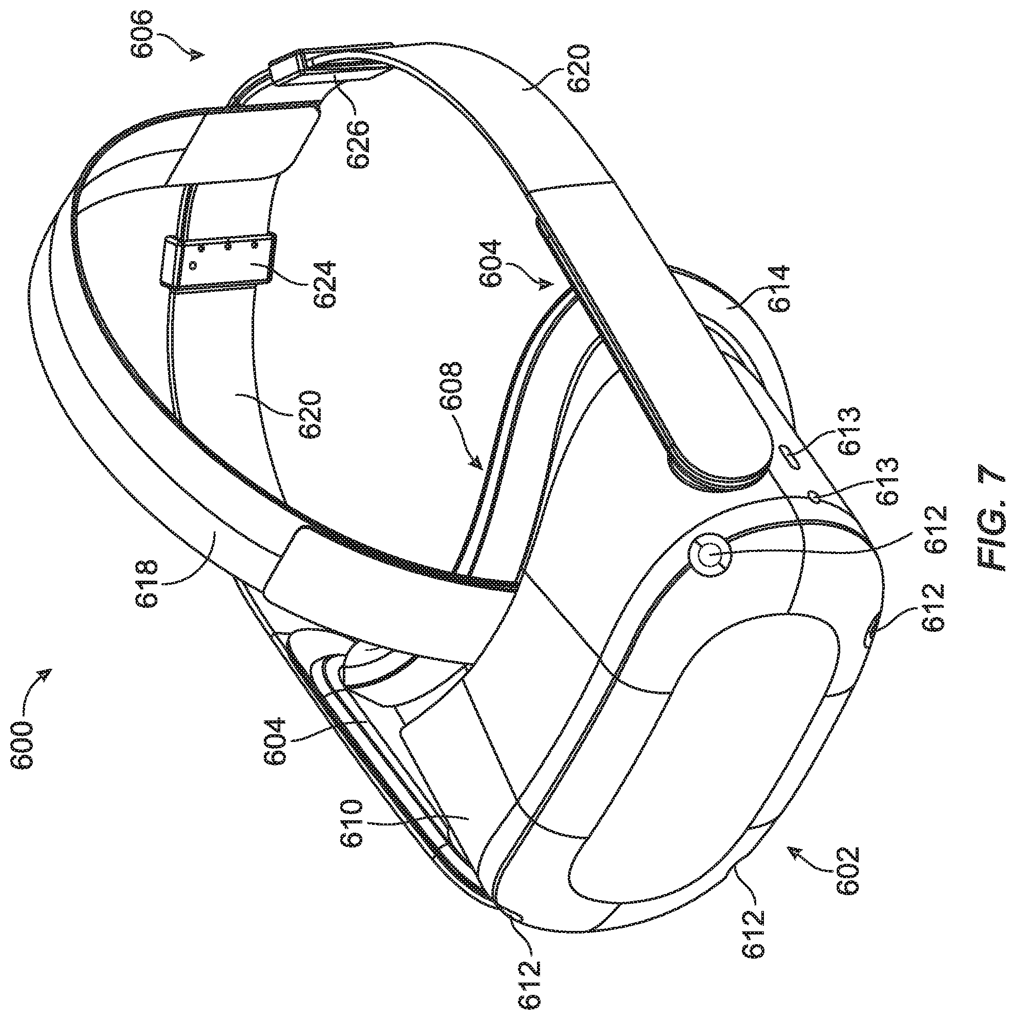 Patent US12327832 Figure 7 – Curved battery-pack devices and accessories