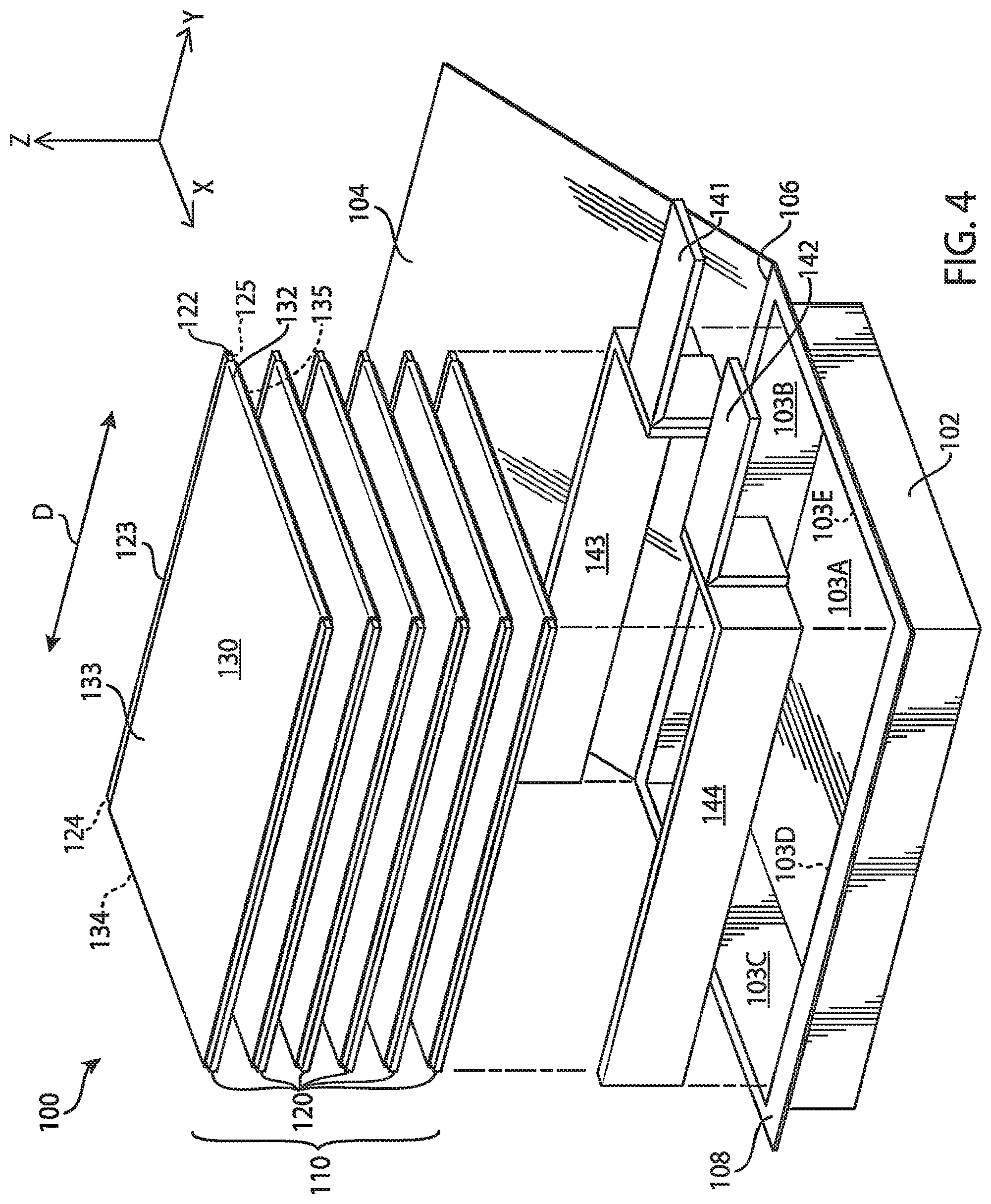 Patent US12327833 Figure 4 – Longitudinal constraints for energy storage devices