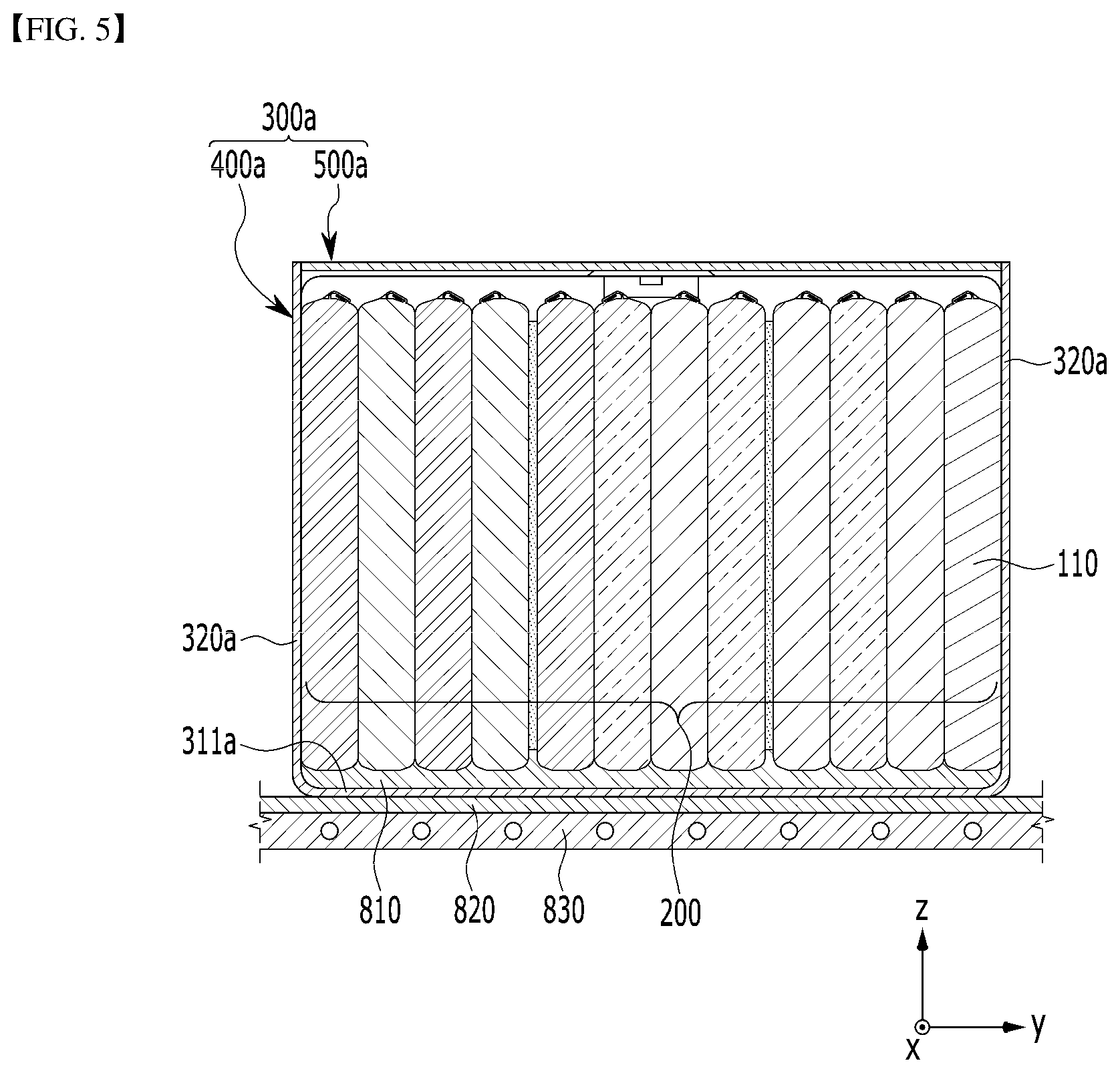 Patent US12327850 Figure 4 – Battery module and battery pack including the same