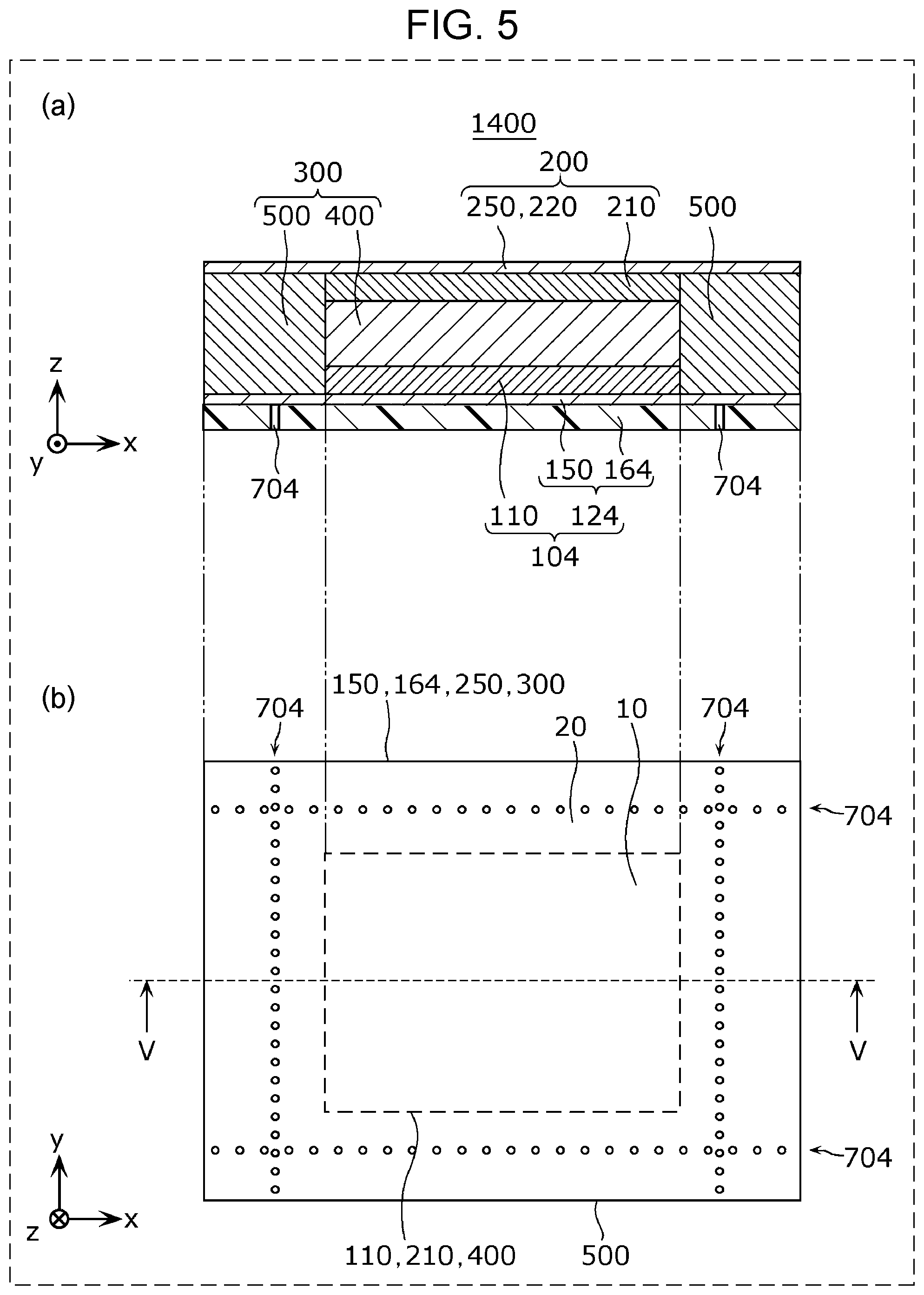 Patent US12327872 Figure 5 – All-solid battery including line-shaped structural defect in solid electrolyte layer or current collector