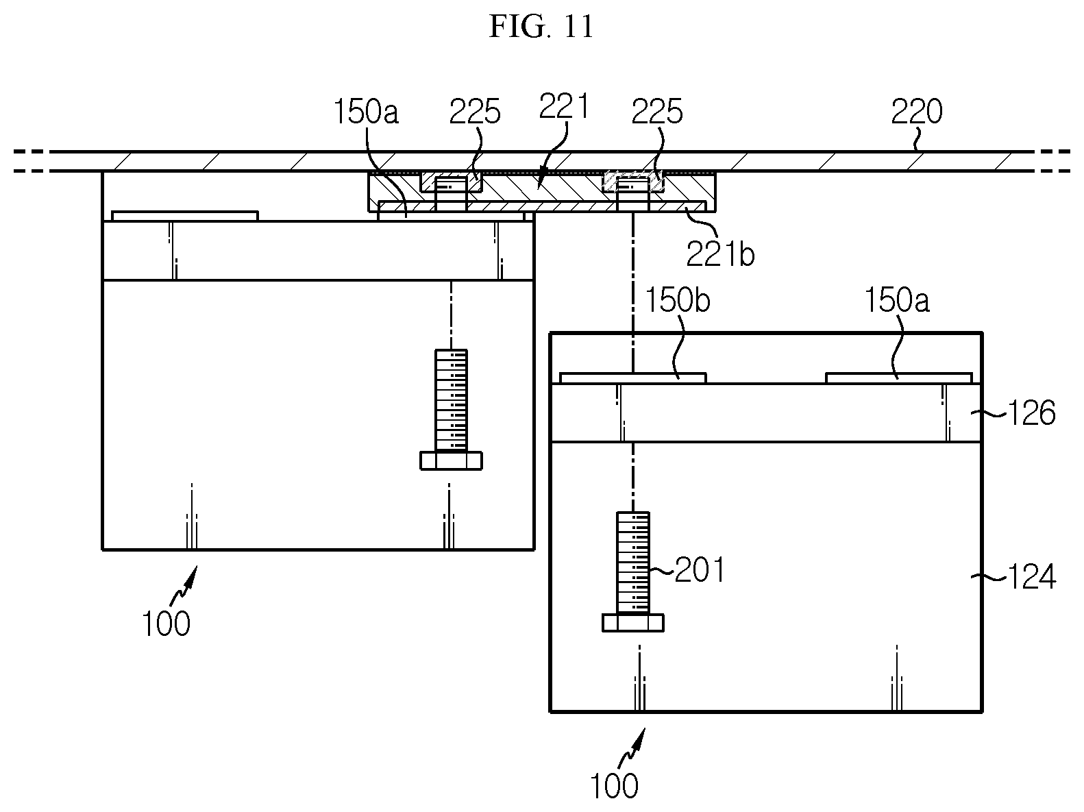 Patent US12327875 Figure 7 – Battery pack having integrated mechanical and electrical fixing structure of battery modules