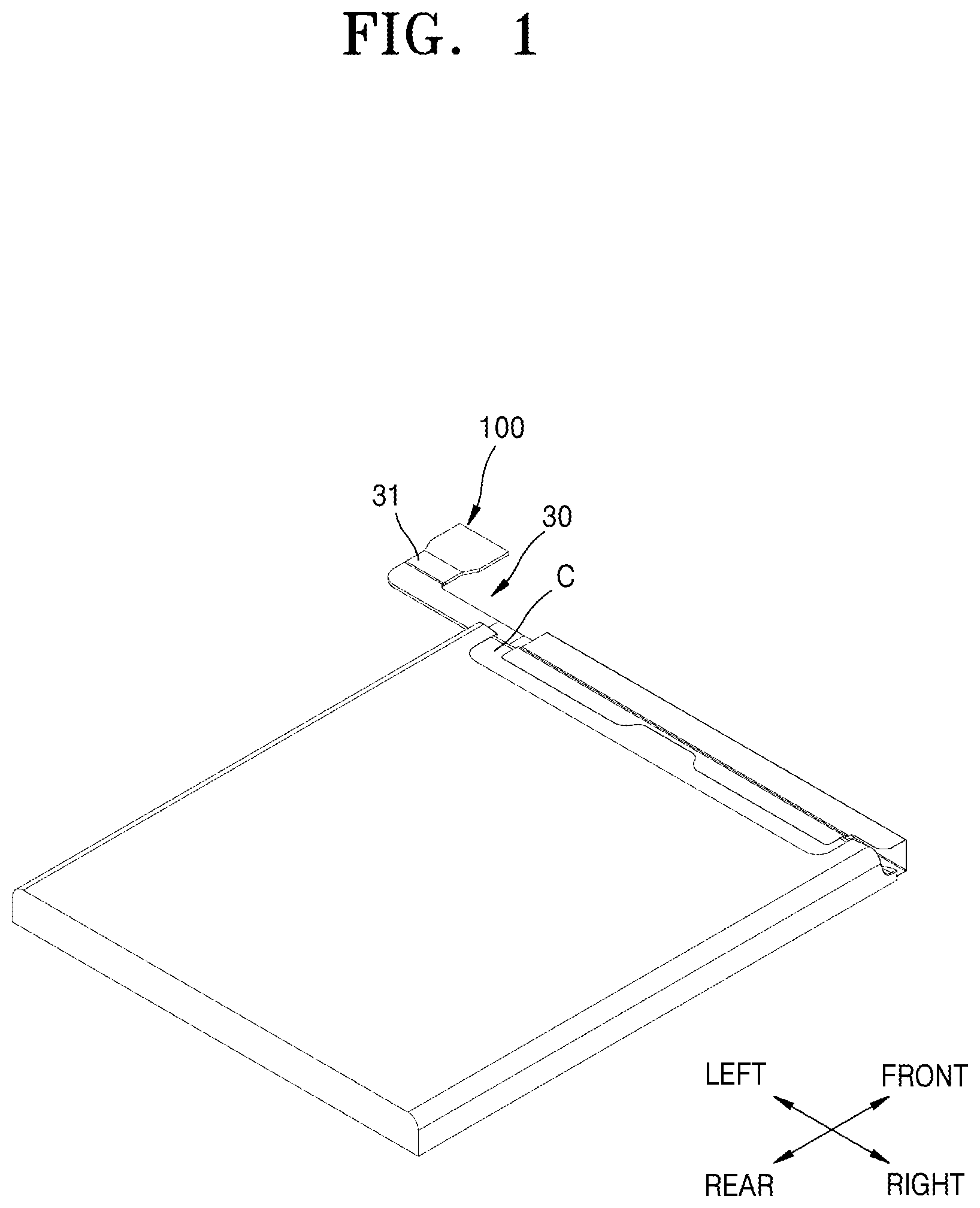 Patent US12327883 Figure 1 – Battery pack connector