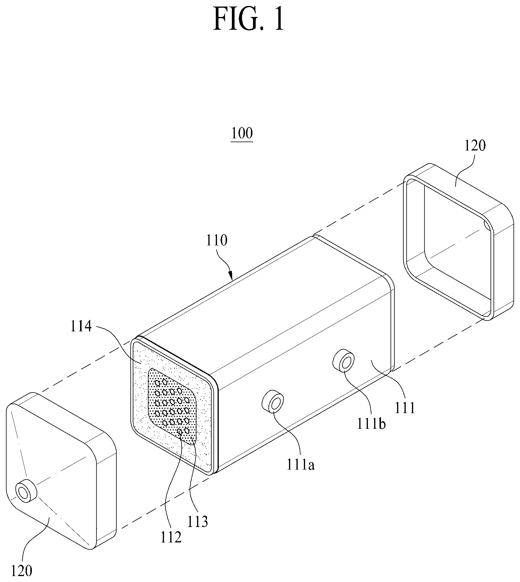 Patent US12327893 Figure 1 – Humidifier for fuel cell