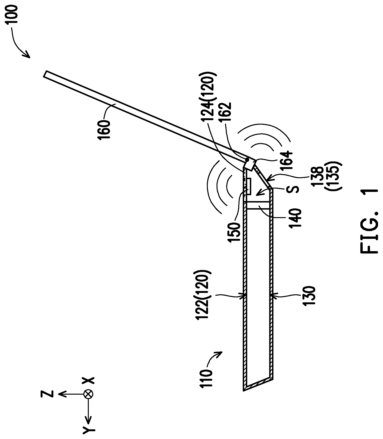 Patent US12327909 — Electronic device — Figure 1