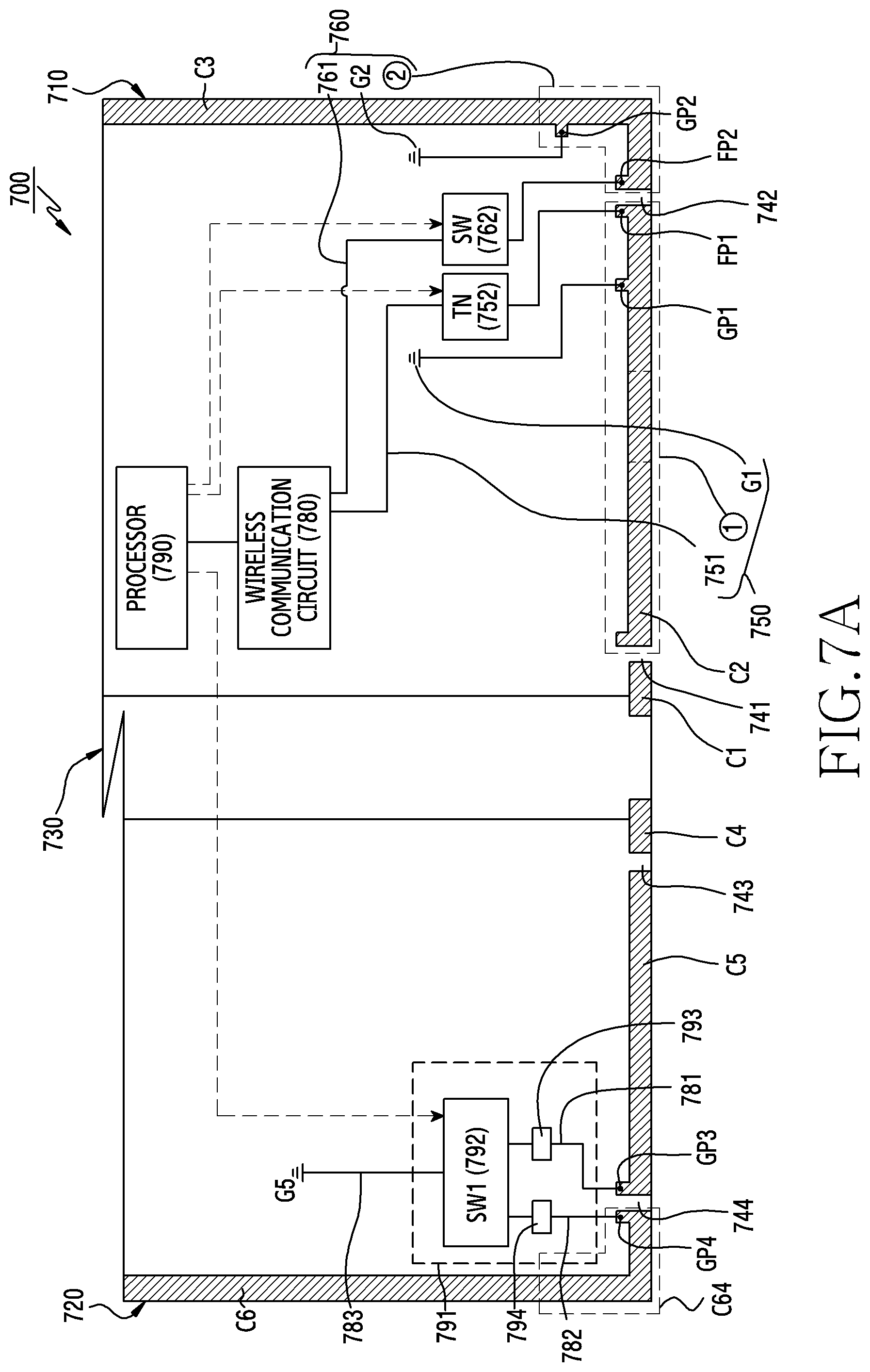 Patent US12327911 Figure 8 – Antenna and electronic device comprising same