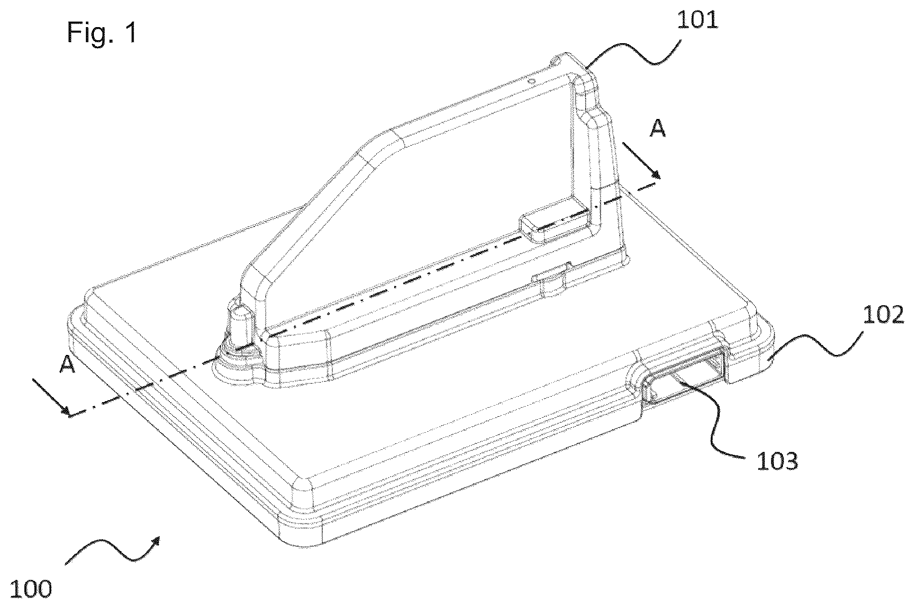 Patent US12327912 Figure 1 – Vehicle antenna module