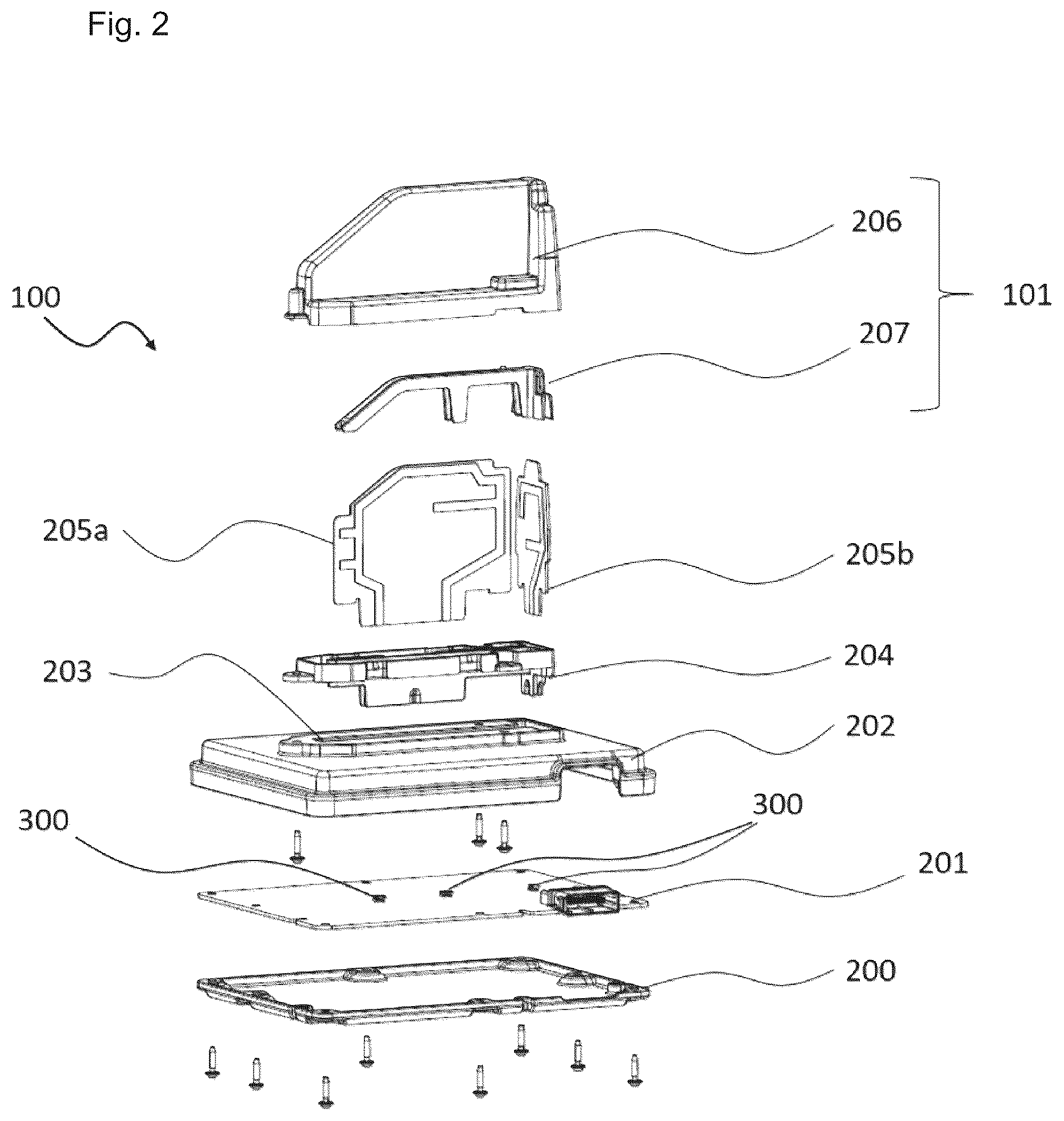 Patent US12327912 Figure 2 – Vehicle antenna module