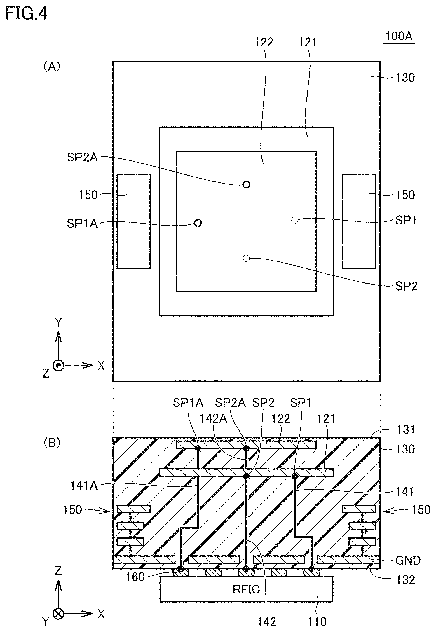 Patent US12327914 Figure 4 – Antenna module and communication device equipped with same