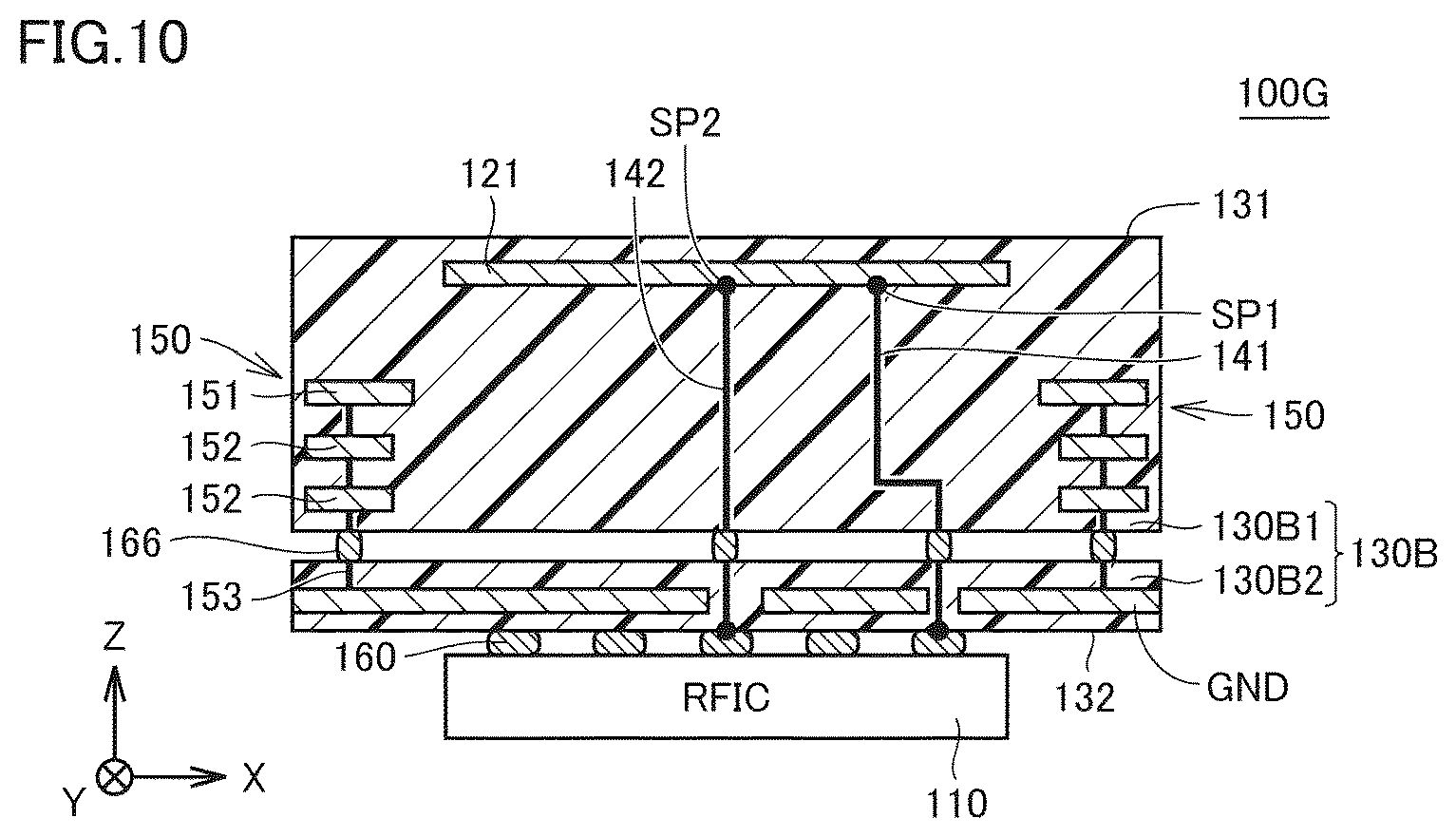 Patent US12327914 Figure 8 – Antenna module and communication device equipped with same