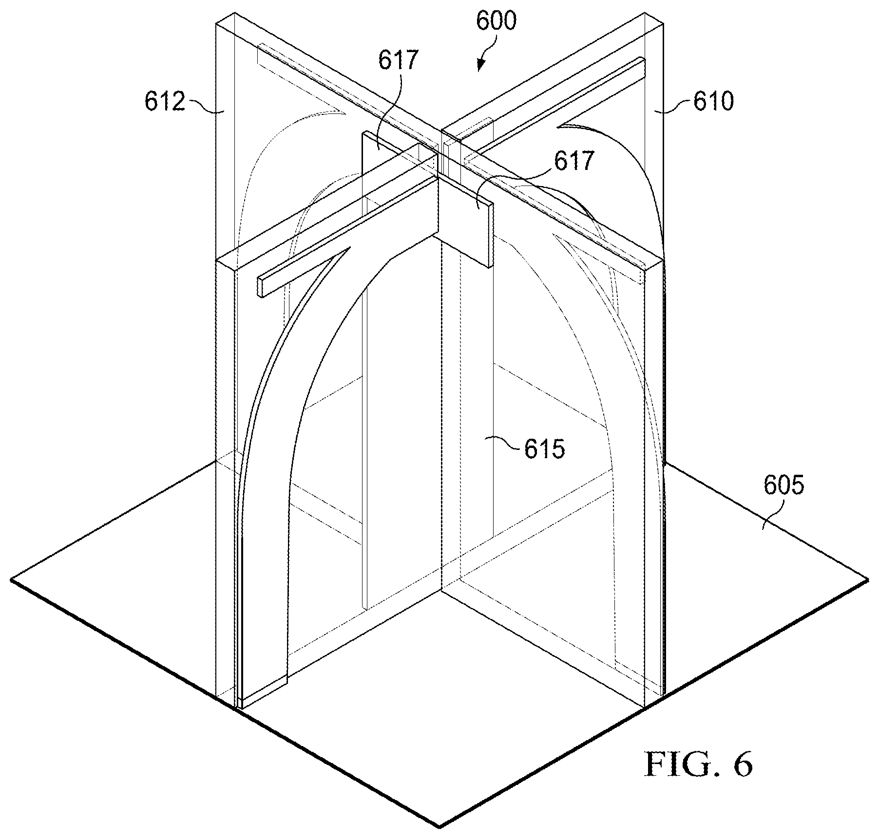 Patent US12327915 Figure 6 – Y-shaped single substrate ultra-wideband antenna and antenna array