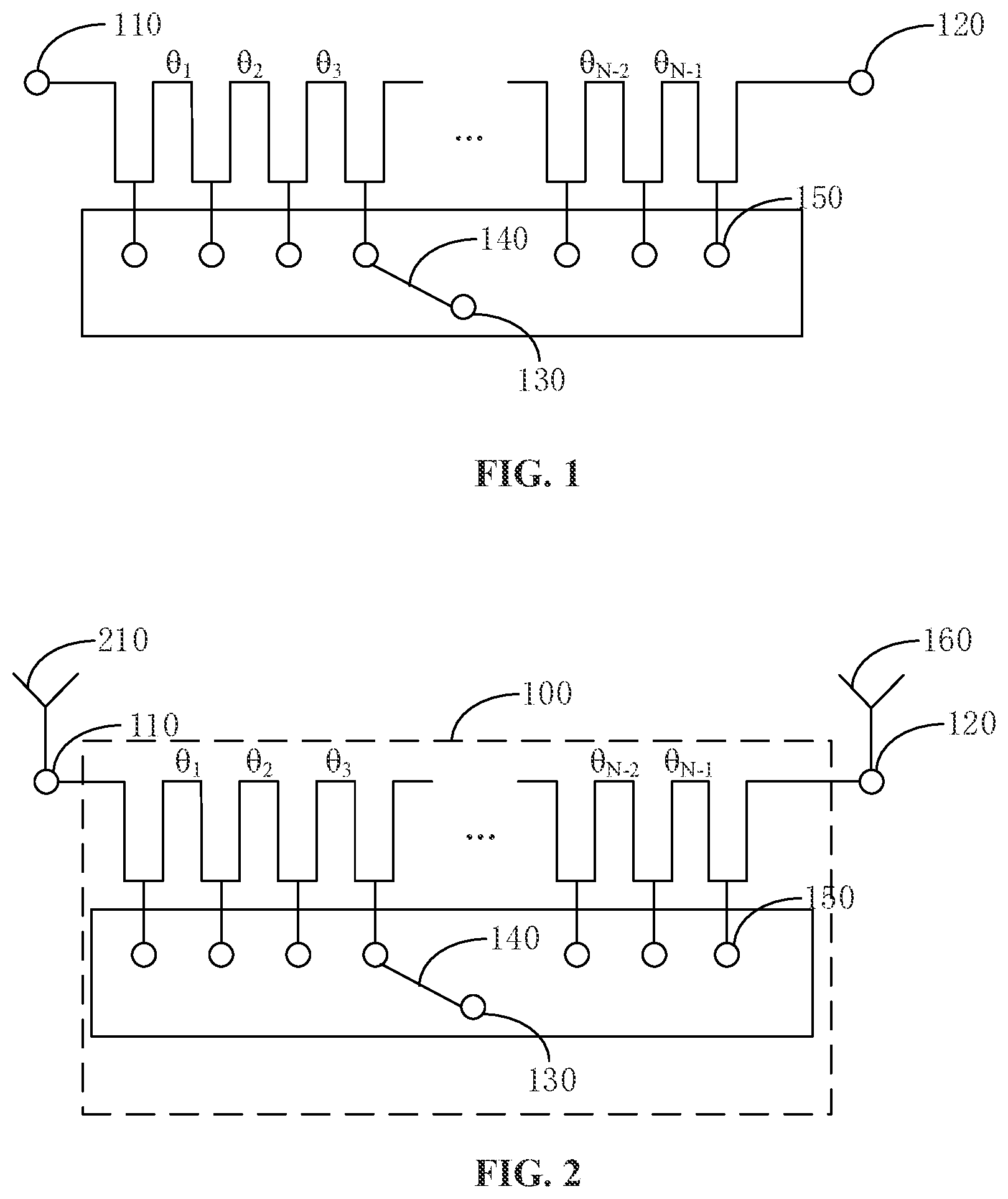 Patent US12327924 Figure 1 – Phase-shifting unit, antenna unit, phased array unit and phased array