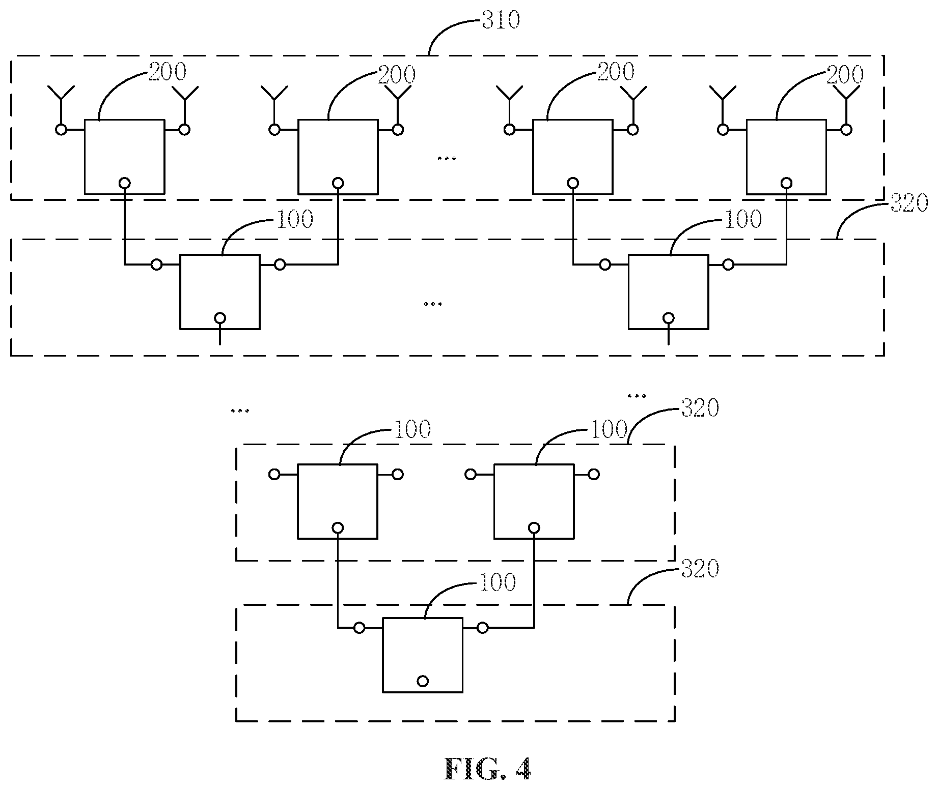 Patent US12327924 Figure 3 – Phase-shifting unit, antenna unit, phased array unit and phased array