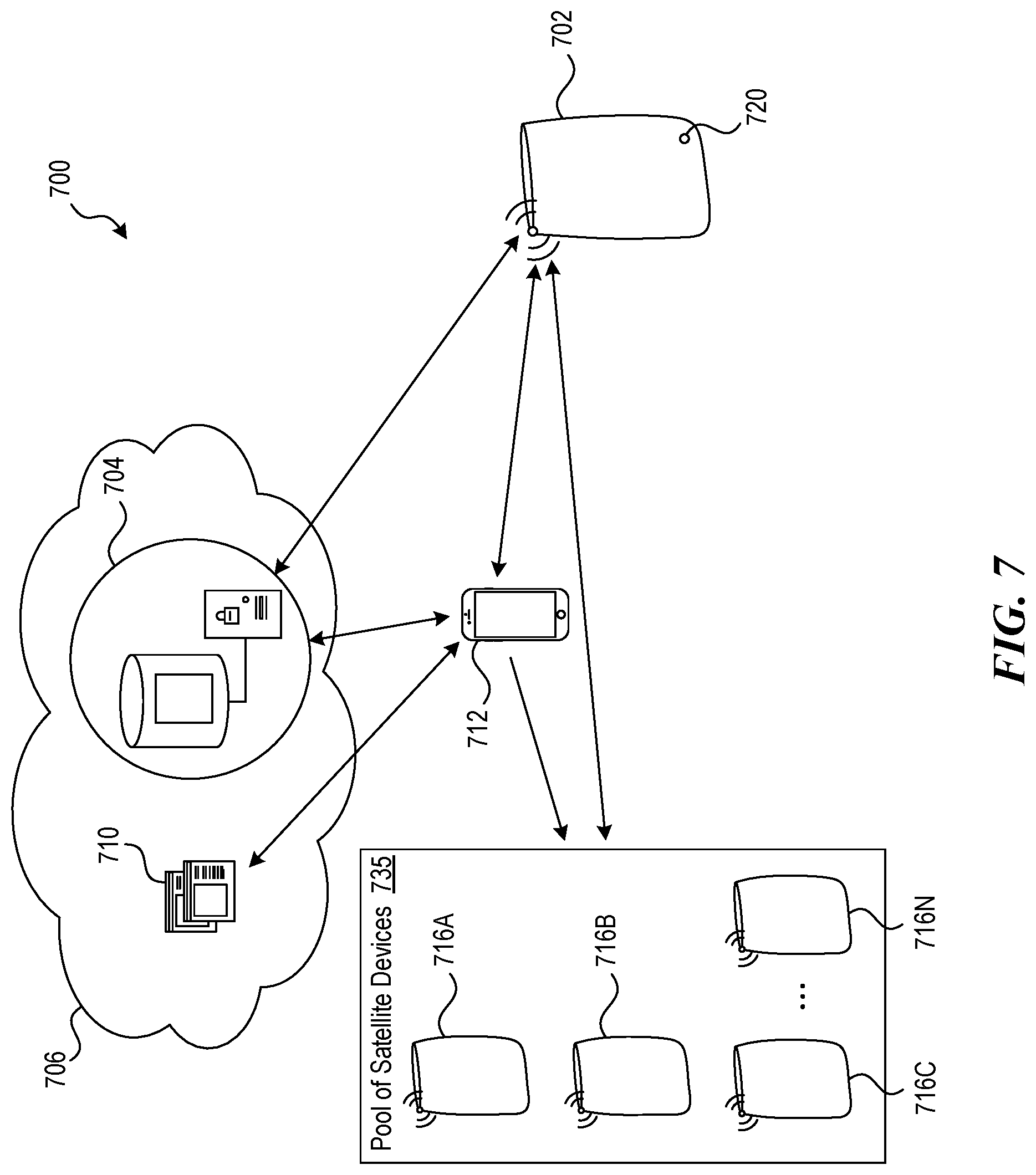 Patent US12327926 Figure 7 – Wi-Fi antennas using dielectric inserts with feedline tunnels for reduced electromagnetic interference (EMI)
