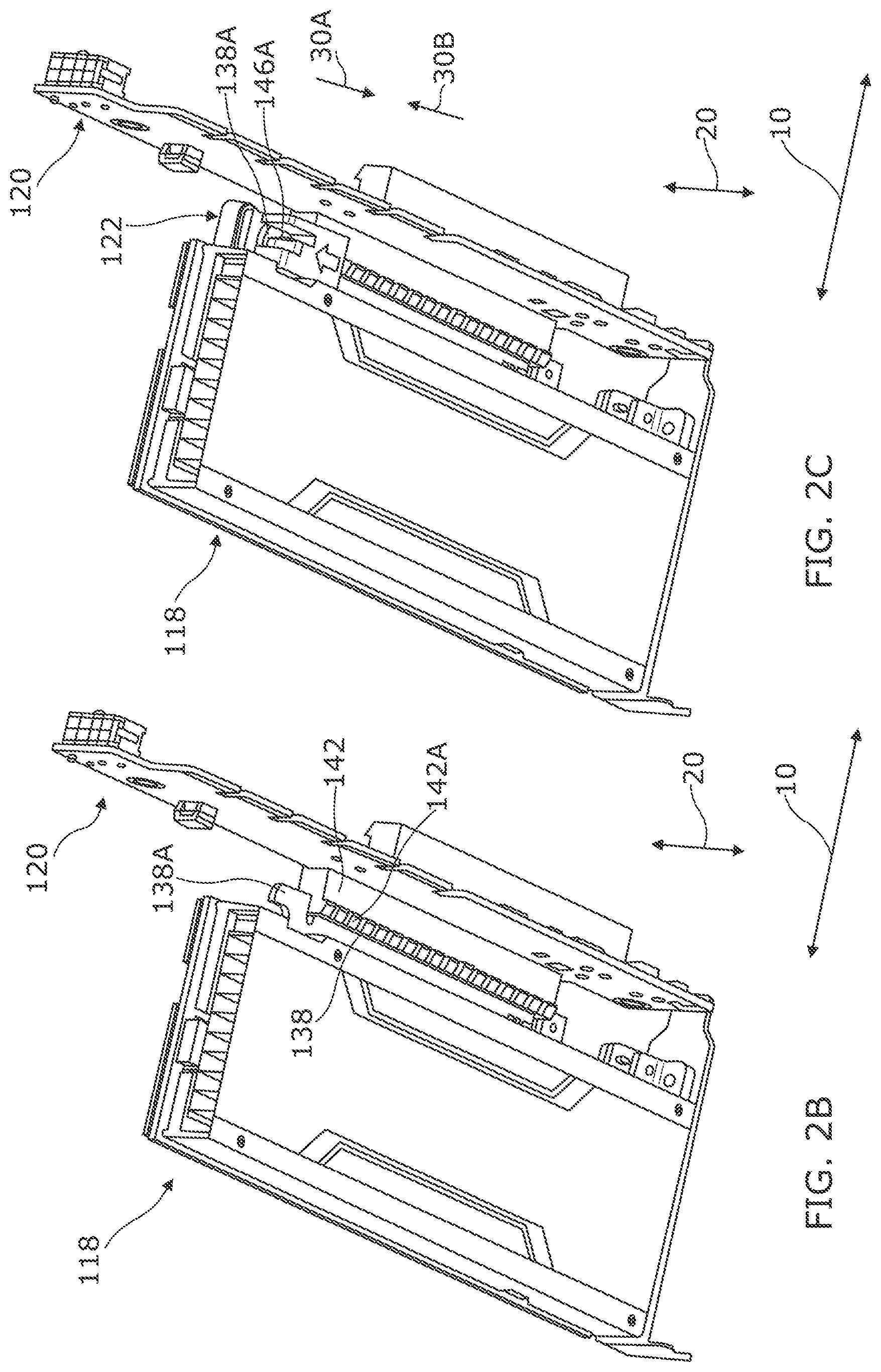 Patent US12327940 Figure 4 – Mechanical clamp to releasably hold electronic devices of a computing system