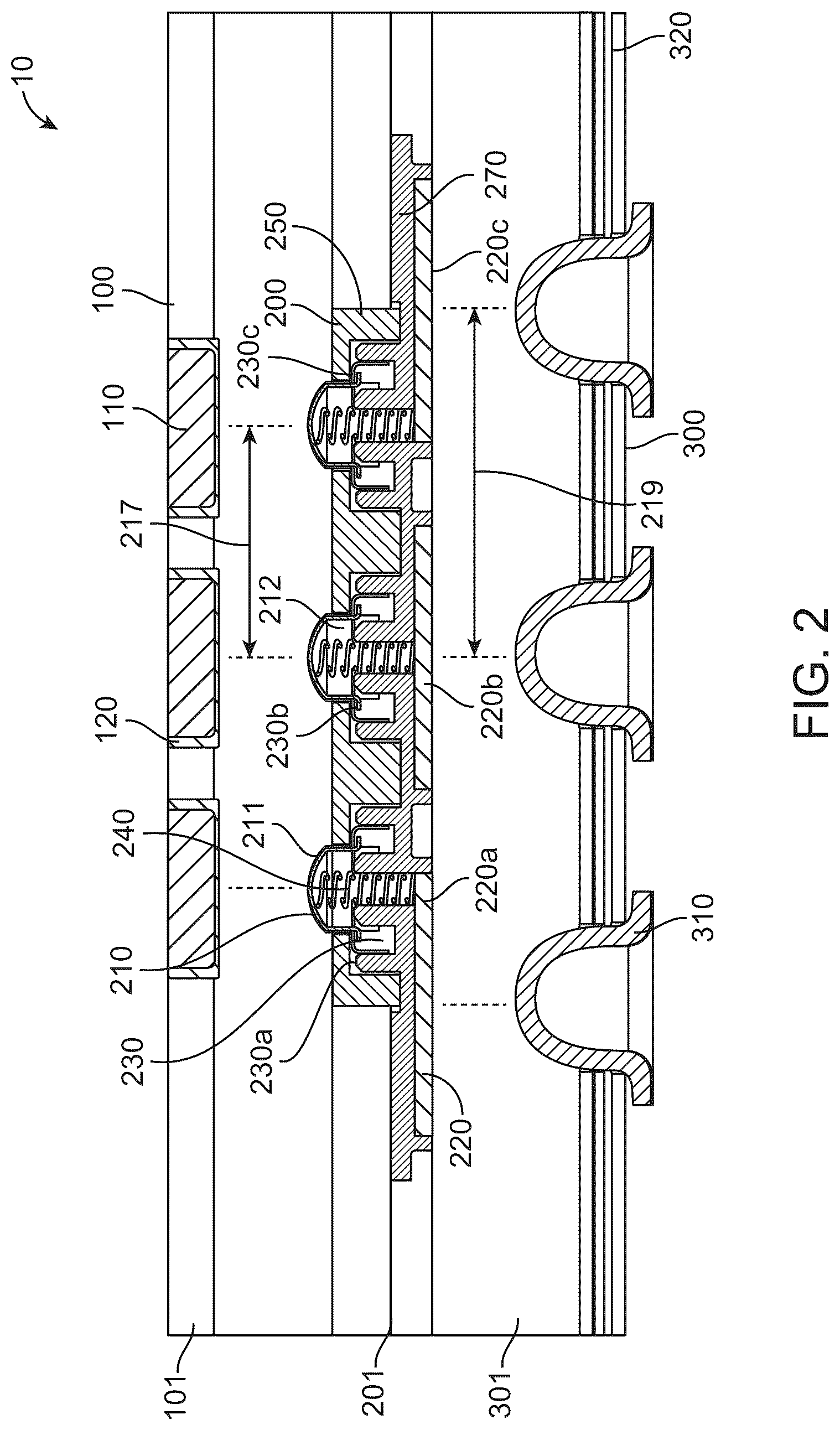 Patent US12327941 Figure 2 – Pass-through connectors for connector systems