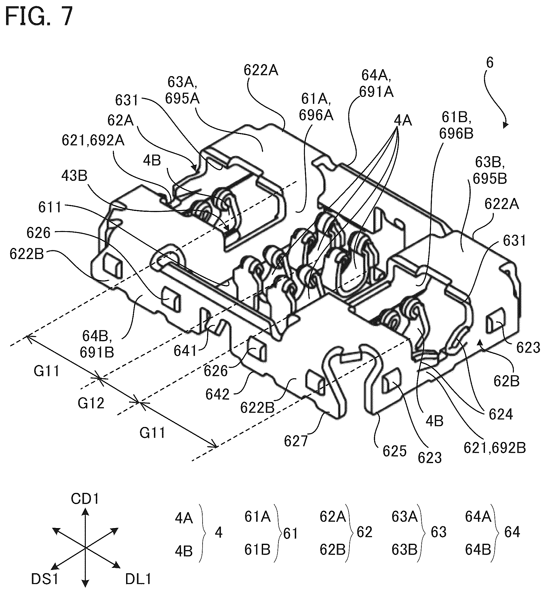 Patent US12327942 Figure 7 – Connector and connection unit for use in an electrical device