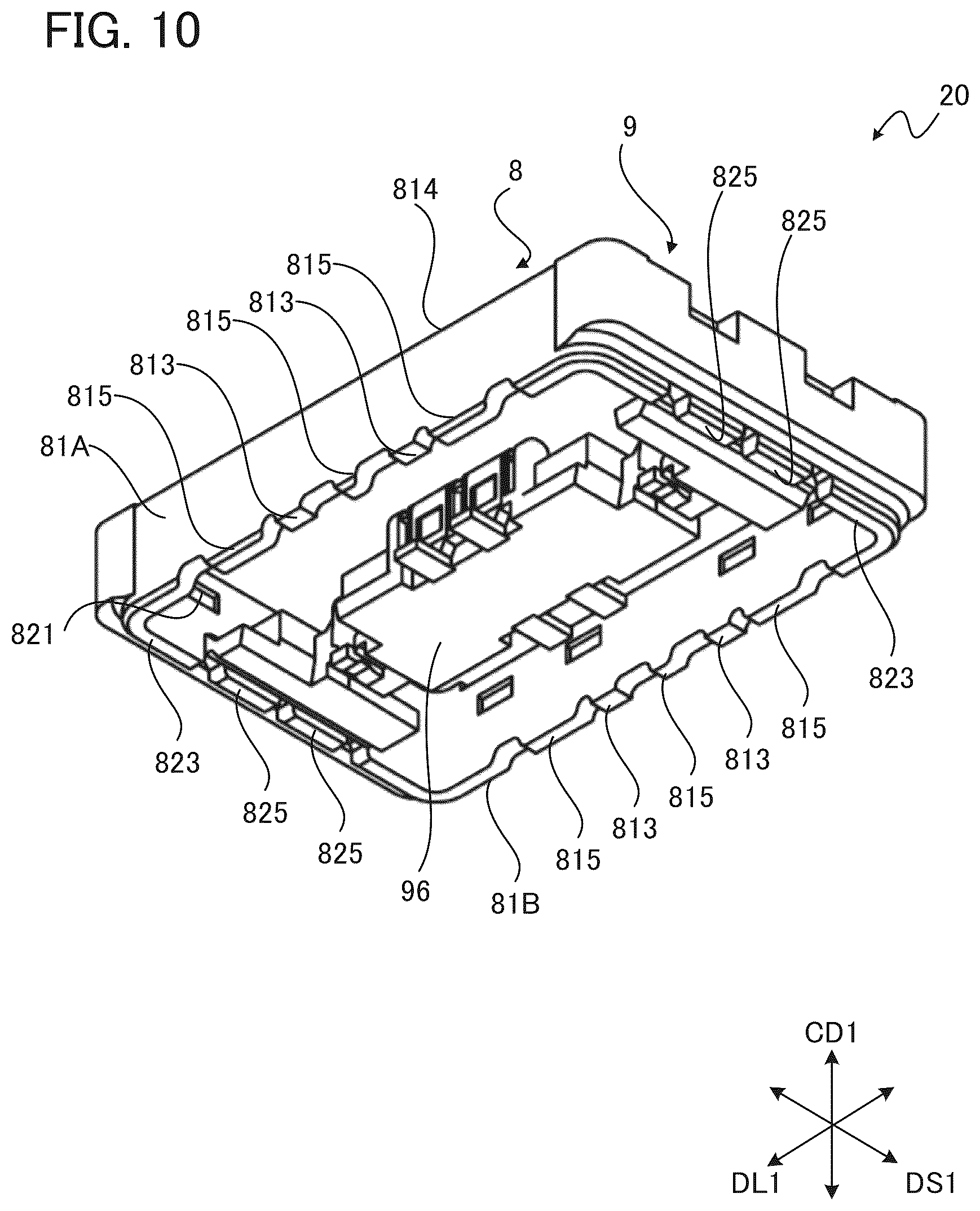 Patent US12327942 Figure 10 – Connector and connection unit for use in an electrical device