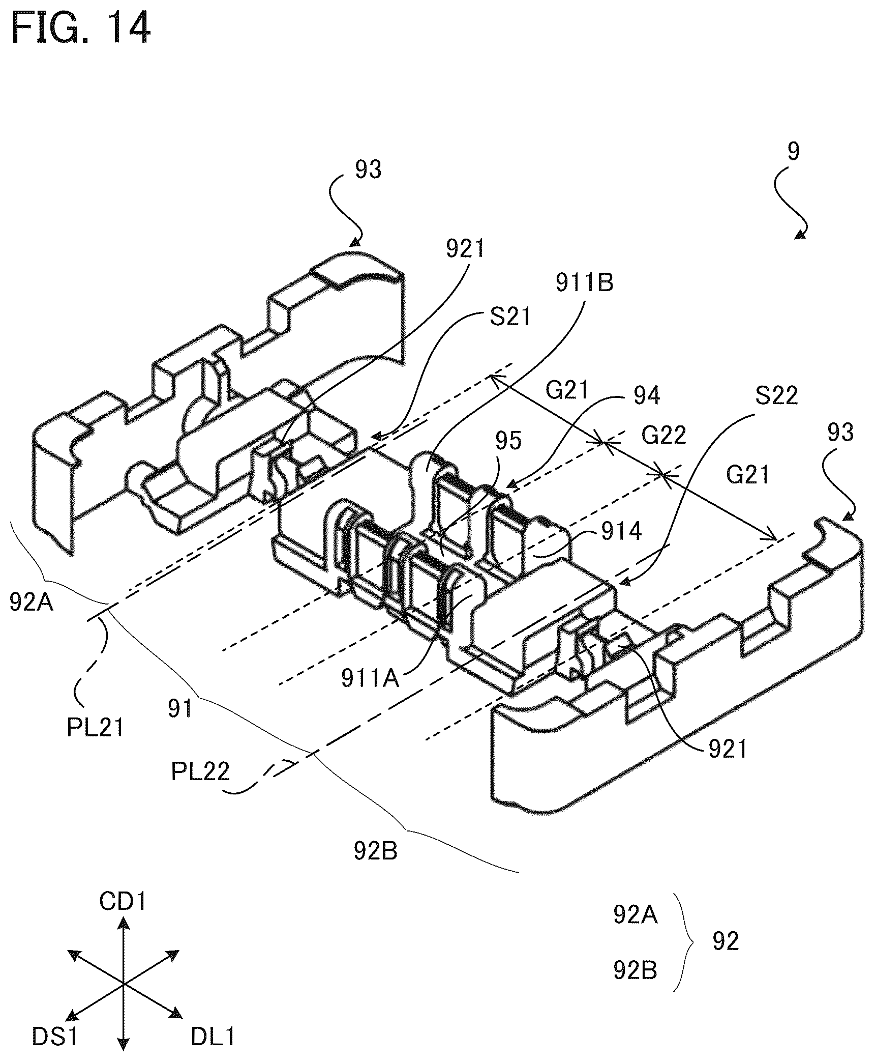 Patent US12327942 Figure 14 – Connector and connection unit for use in an electrical device