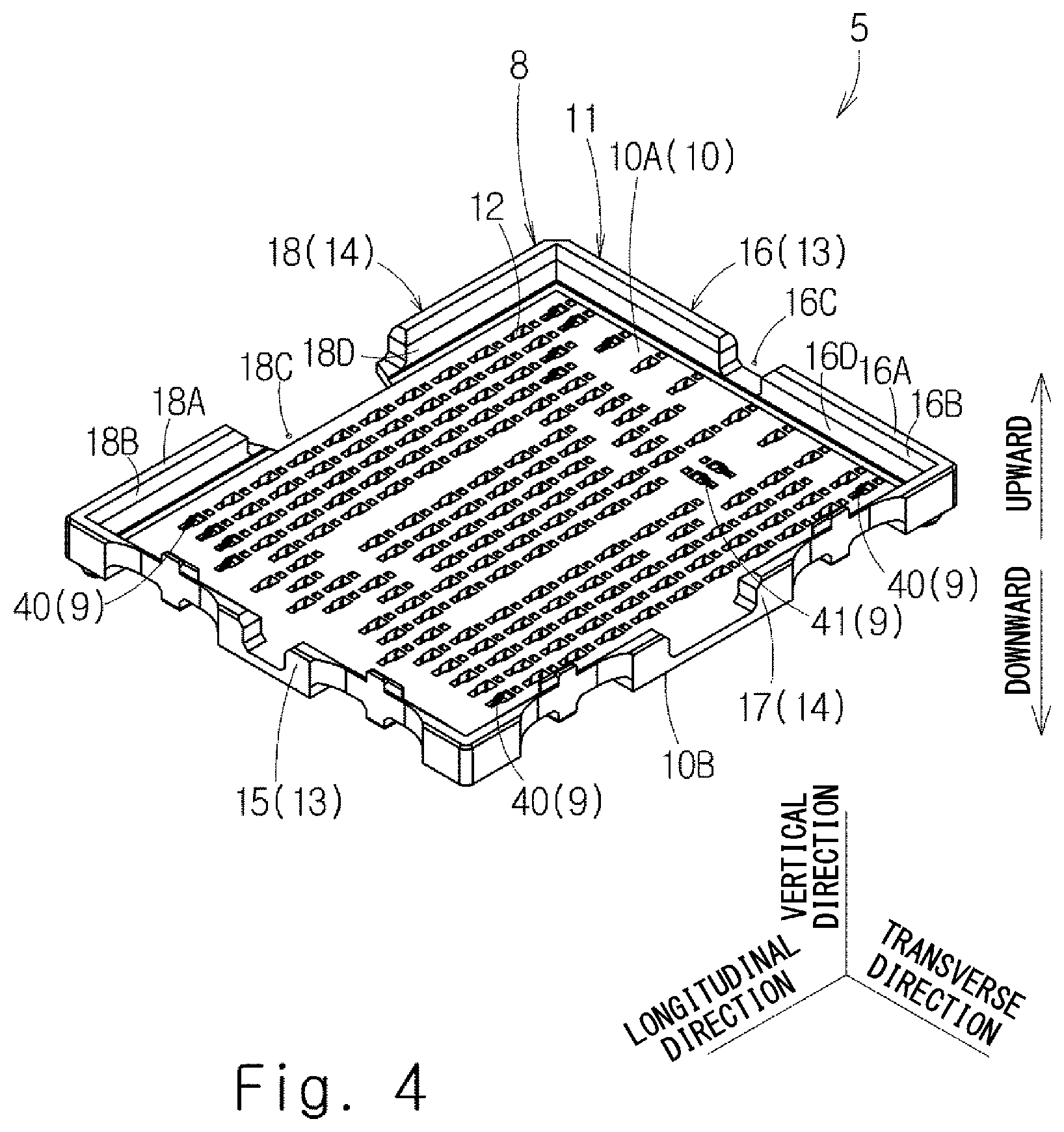 Patent US12327943 Figure 4 – Socket connector including housing, contacts, cover member and projecting part