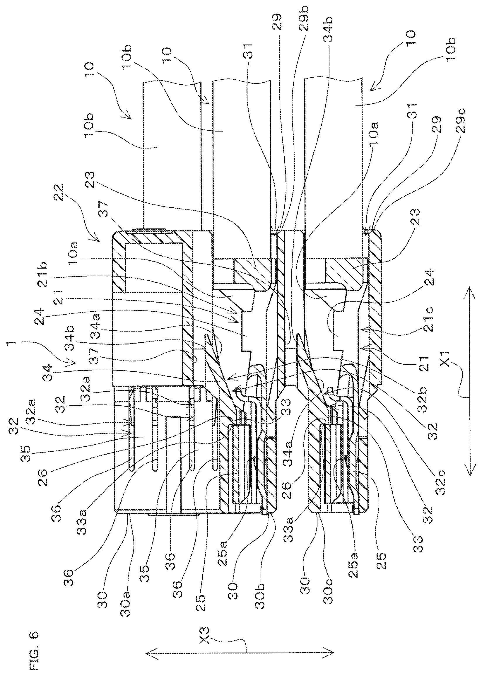 Patent US12327946 Figure 6 – Connector to be connected to a partner connection target