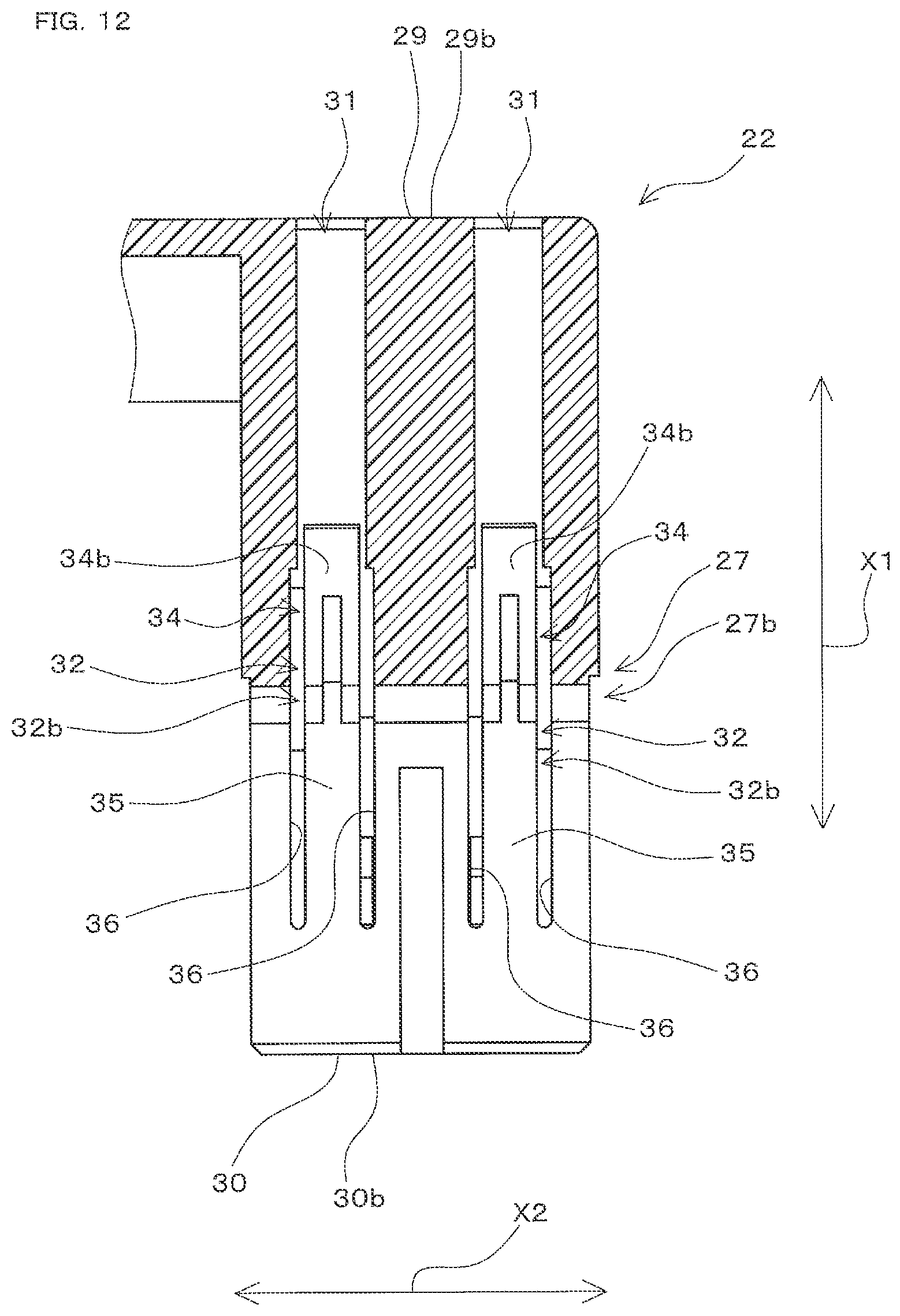 Patent US12327946 Figure 12 – Connector to be connected to a partner connection target