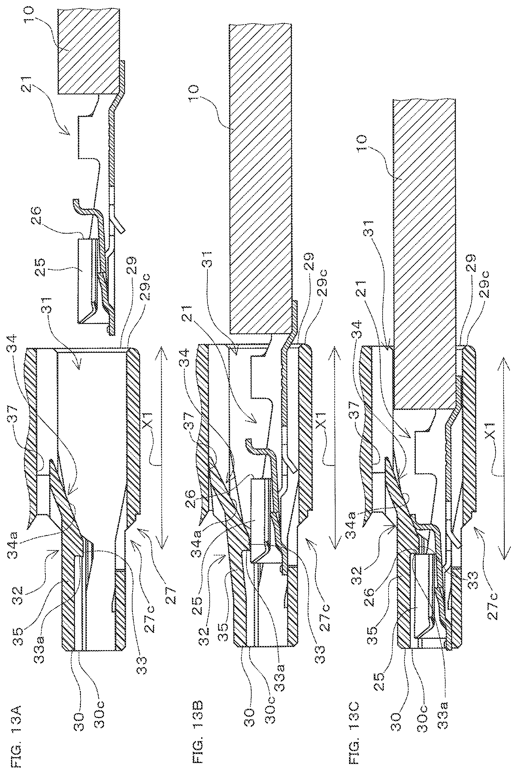 Patent US12327946 Figure 13 – Connector to be connected to a partner connection target