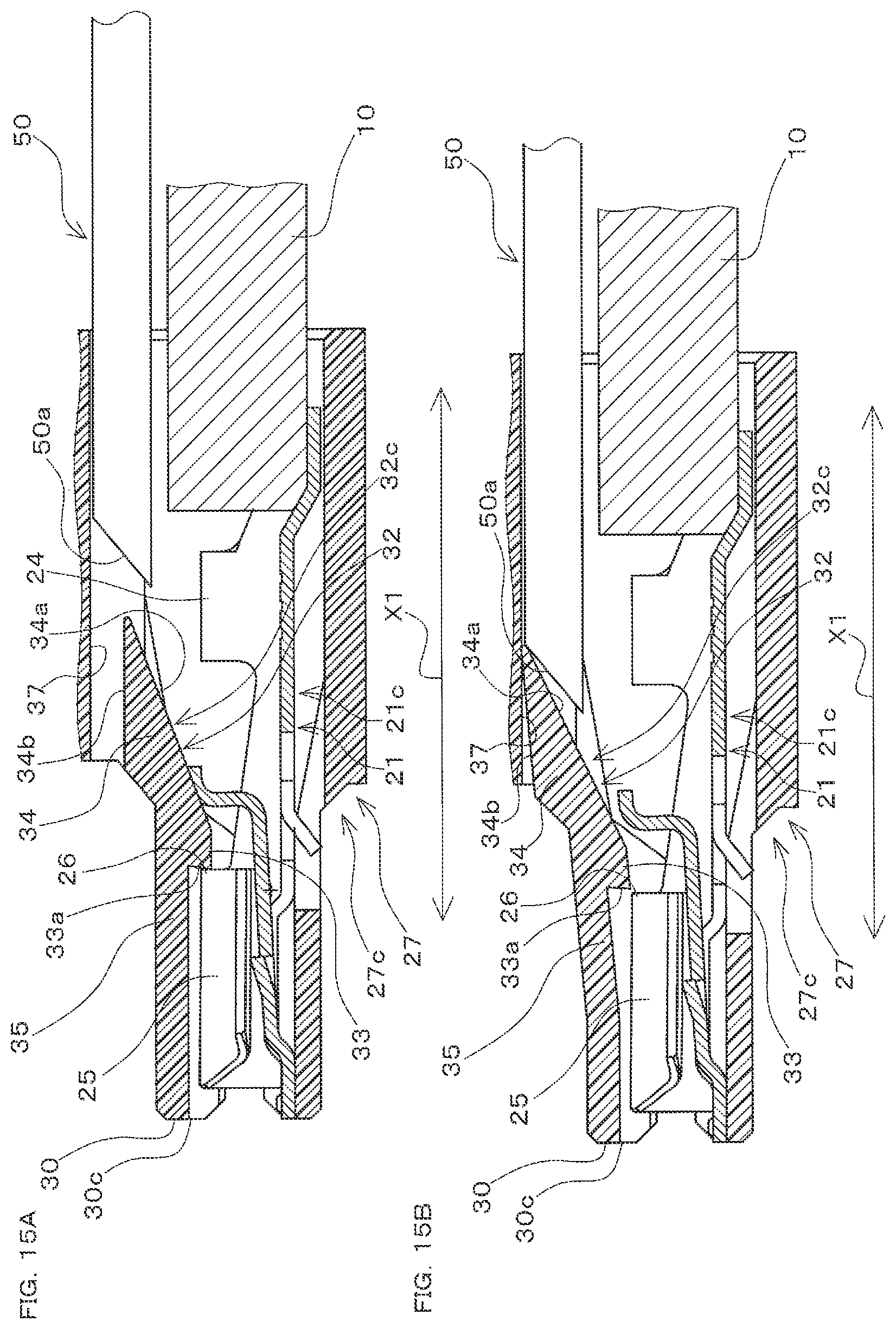Patent US12327946 Figure 15 – Connector to be connected to a partner connection target