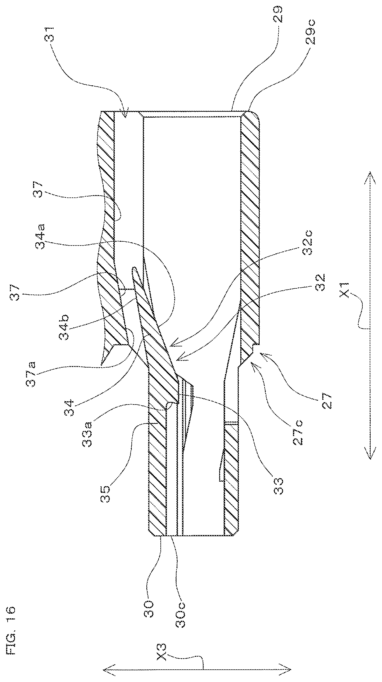 Patent US12327946 Figure 16 – Connector to be connected to a partner connection target