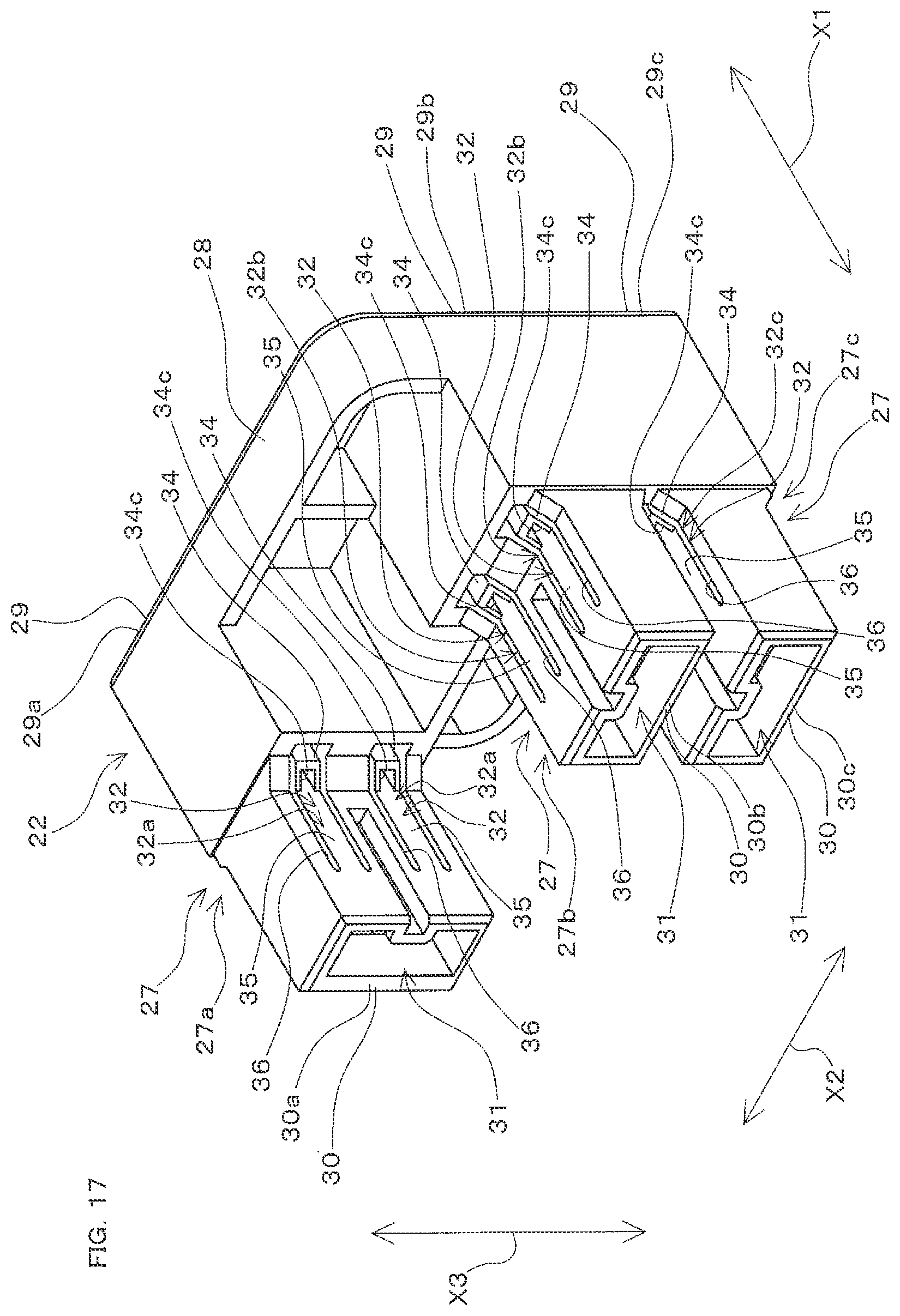 Patent US12327946 Figure 17 – Connector to be connected to a partner connection target