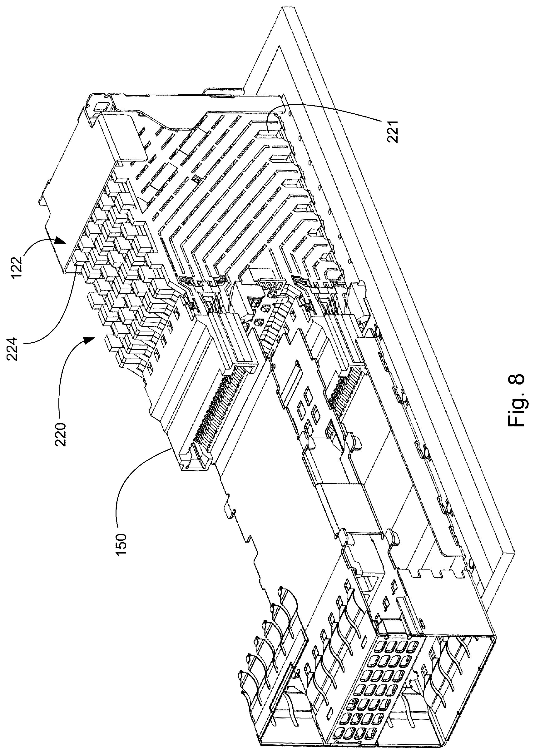 Patent US12327947 Figure 10 – High density receptacle