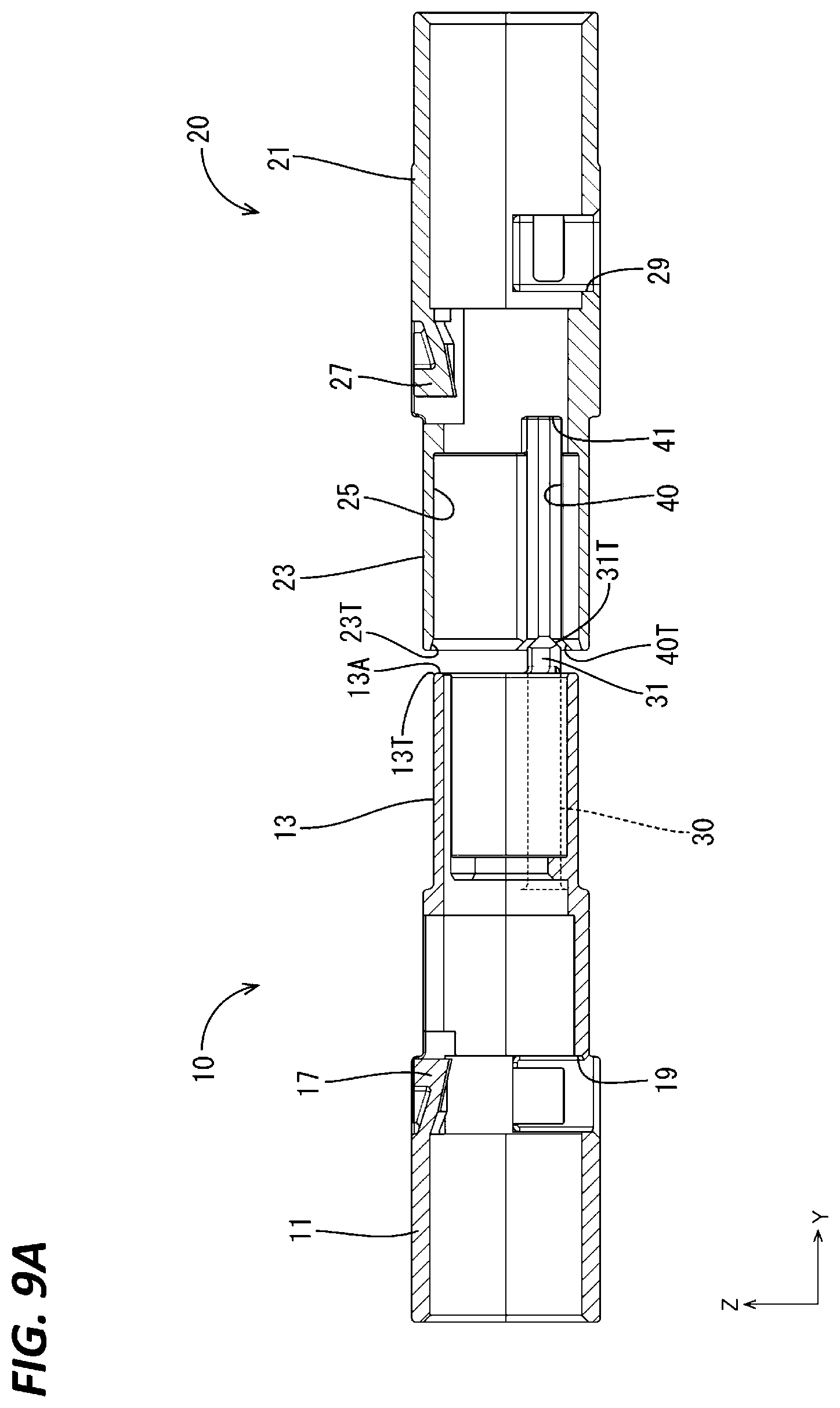 Patent US12327950 Figure 9 – Male connector and connector assembly