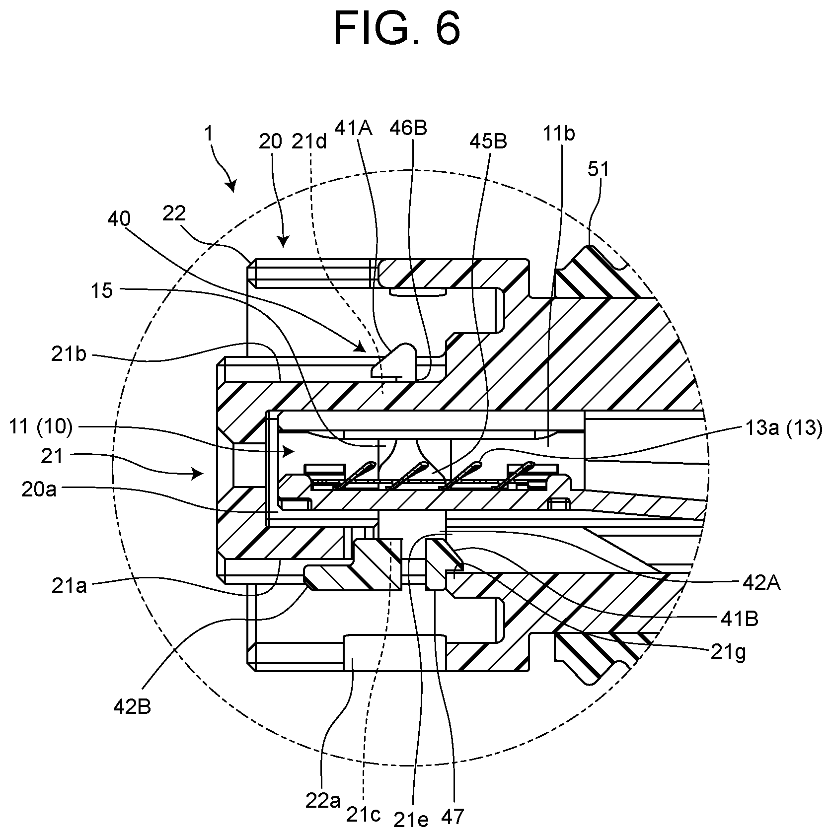 Patent US12327952 Figure 5 – Electrical connector with retaining member