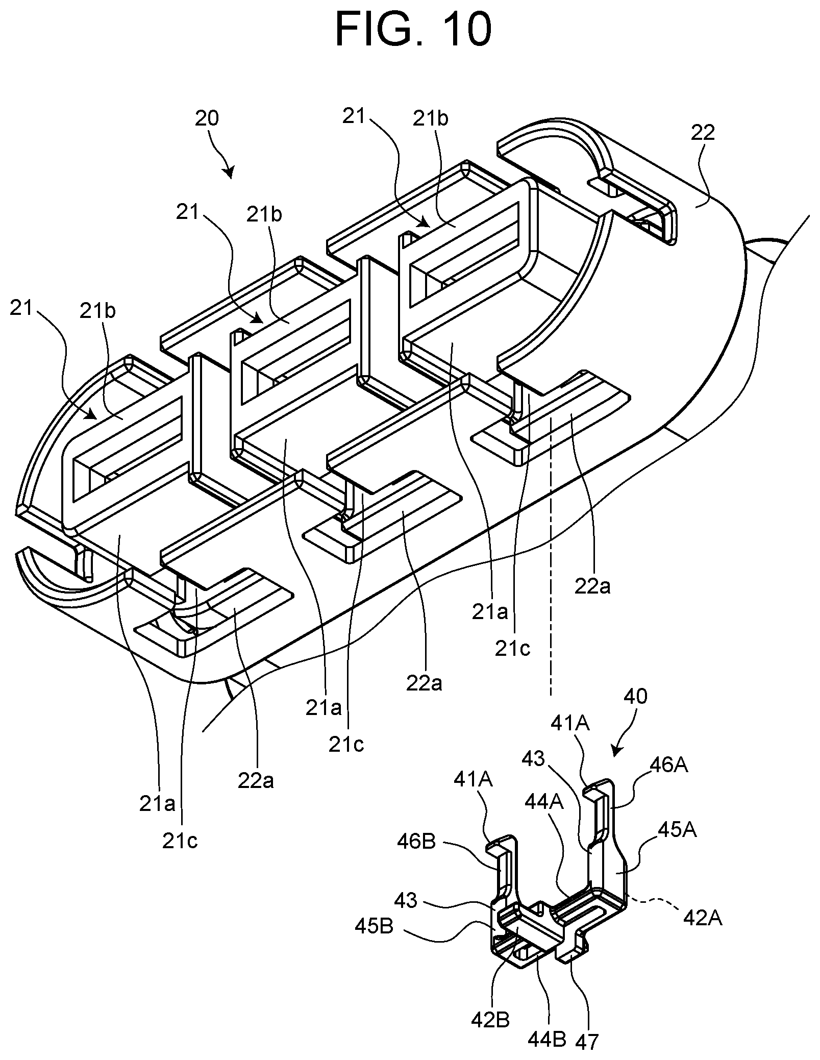 Patent US12327952 Figure 9 – Electrical connector with retaining member