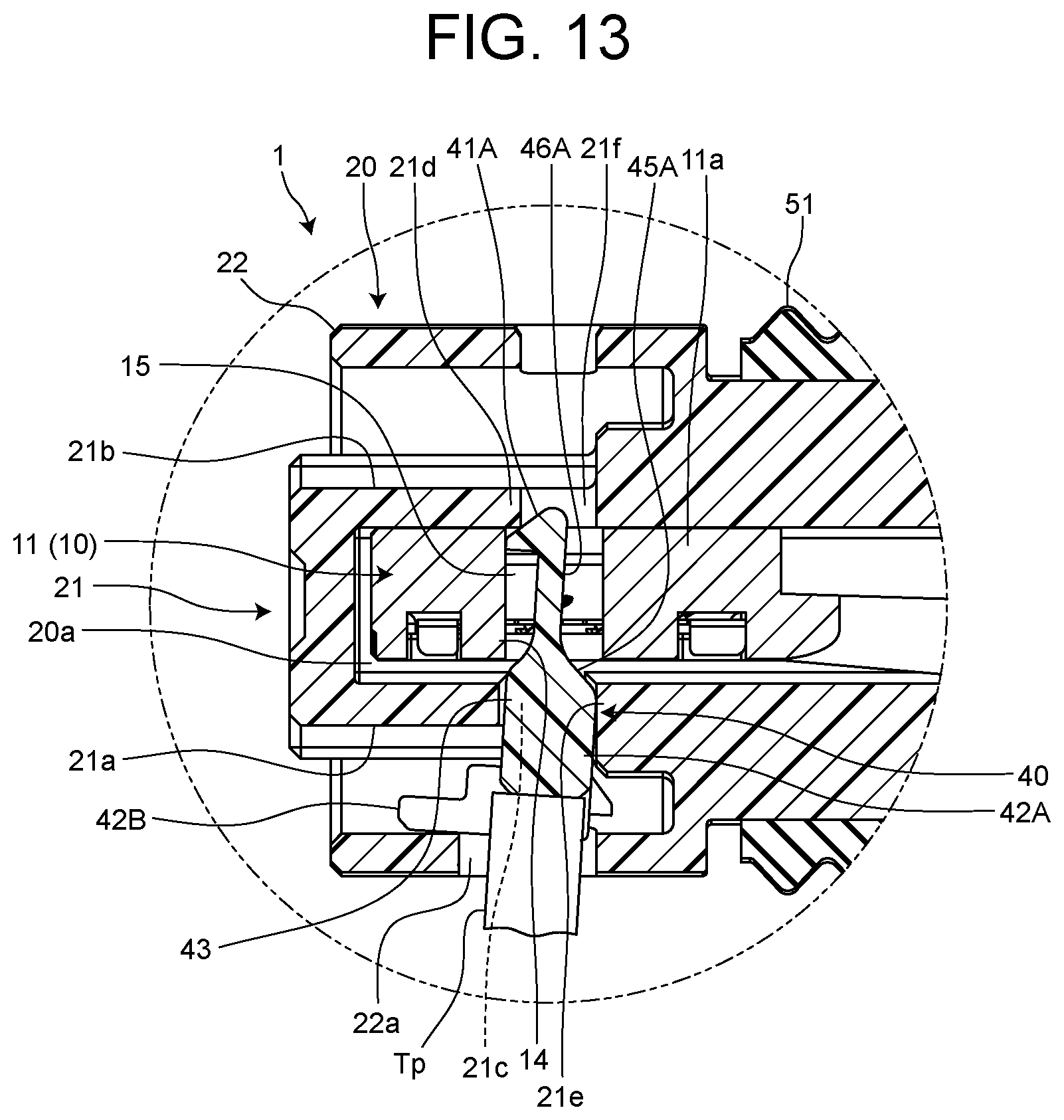 Patent US12327952 Figure 11 – Electrical connector with retaining member