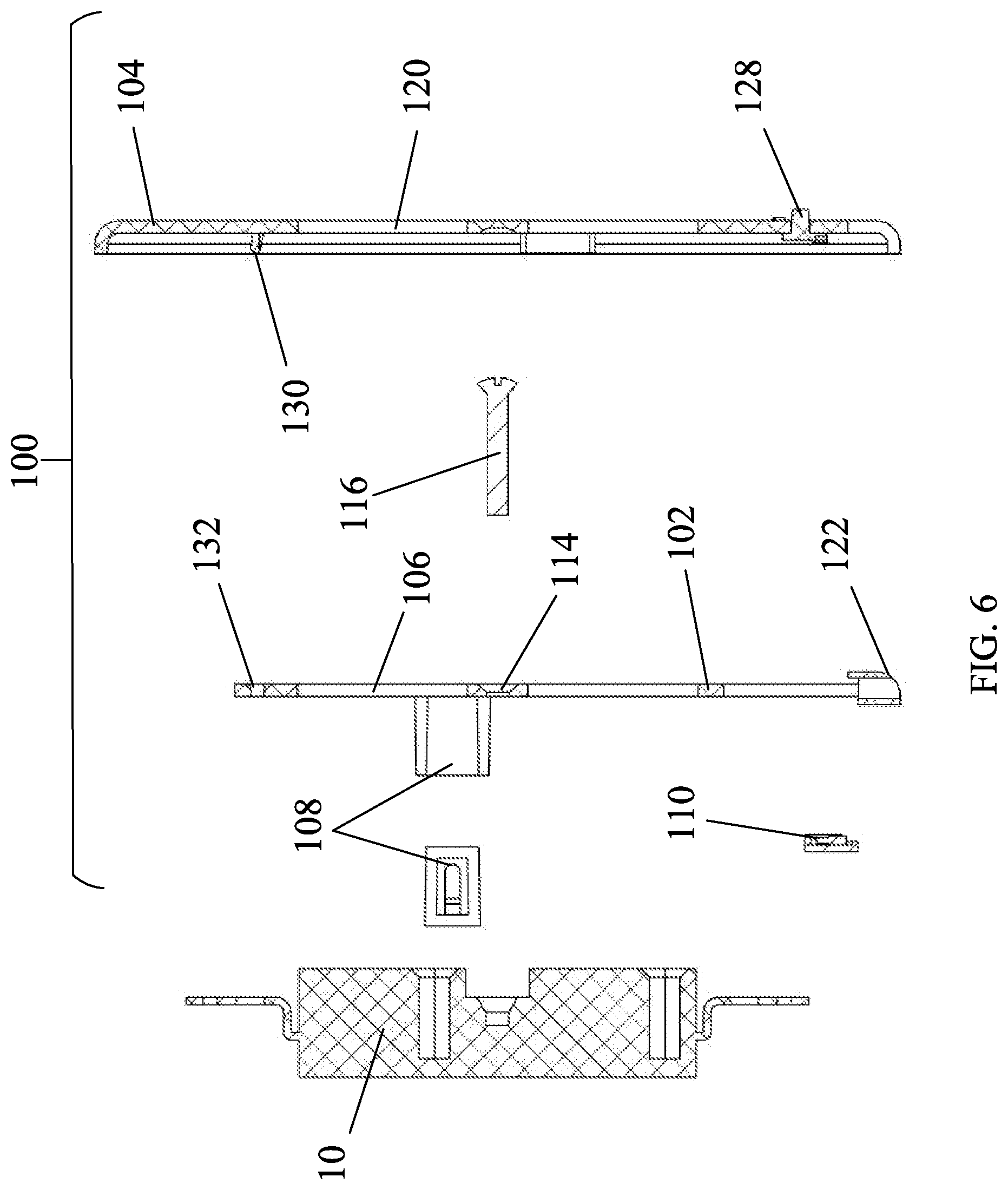 Patent US12327956 Figure 6 – Two-part powered electrical wall plate