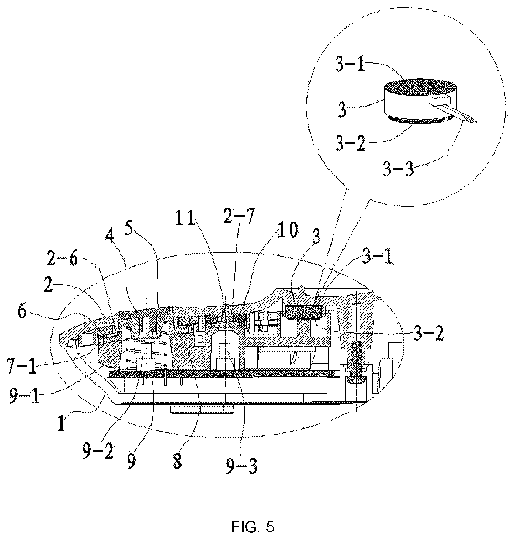 Patent US12327960 — Power supply socket with vibration touch keys — Figure 1