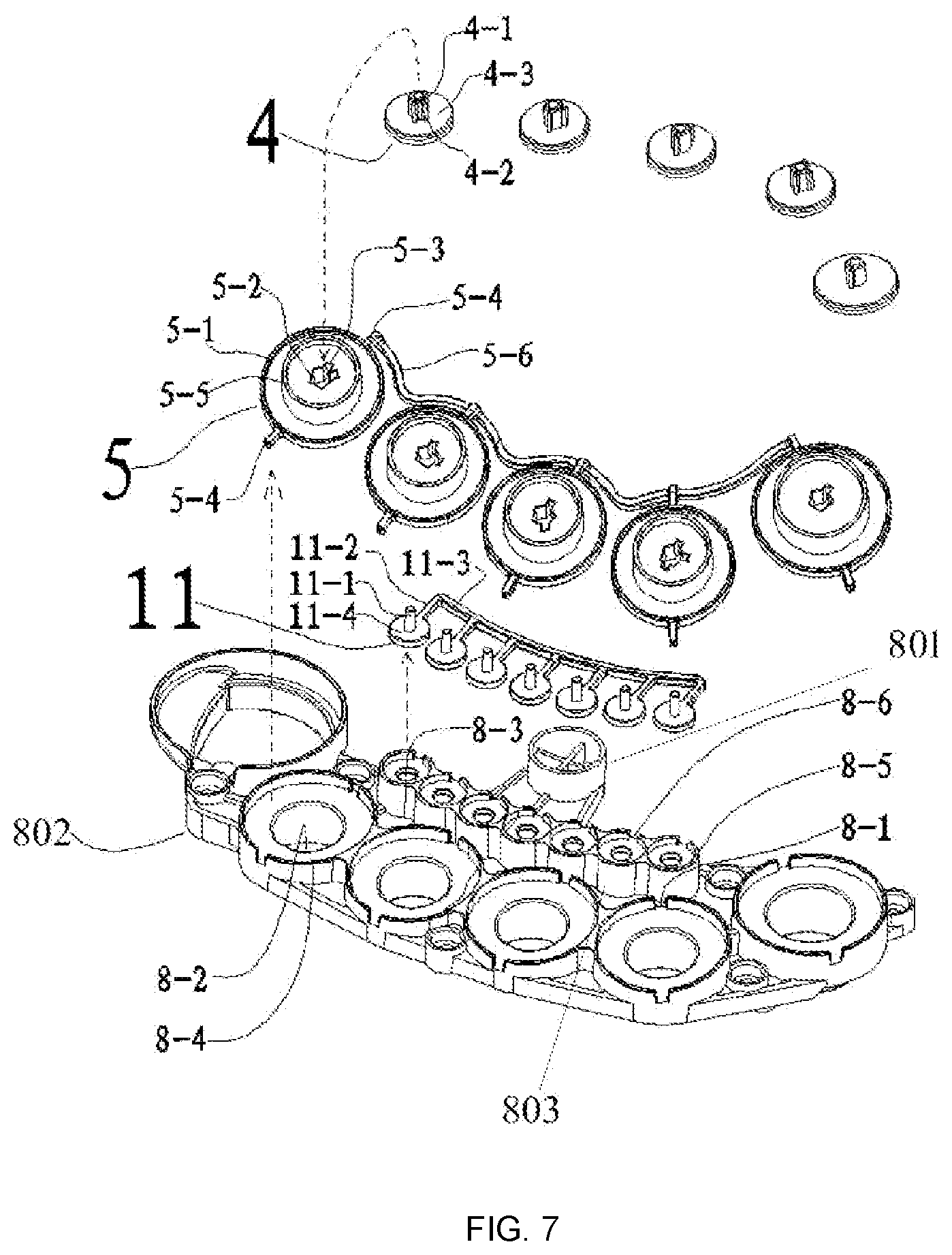 Patent US12327960 Figure 7 – Power supply socket with vibration touch keys
