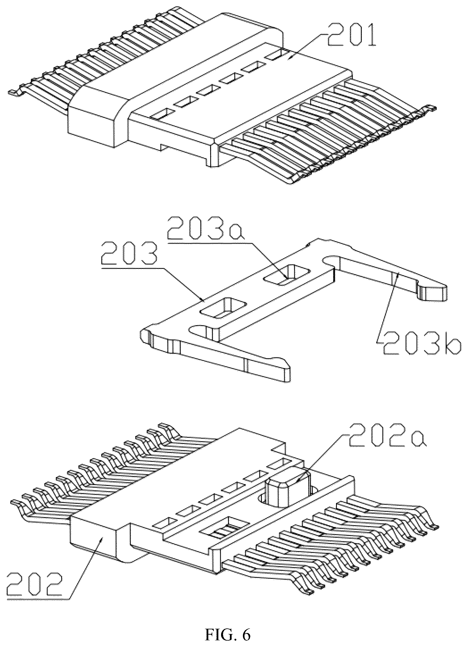 Patent US12327964 Figure 6 – 28-pin dual-tongue magnetic connector and dual-tongue connector