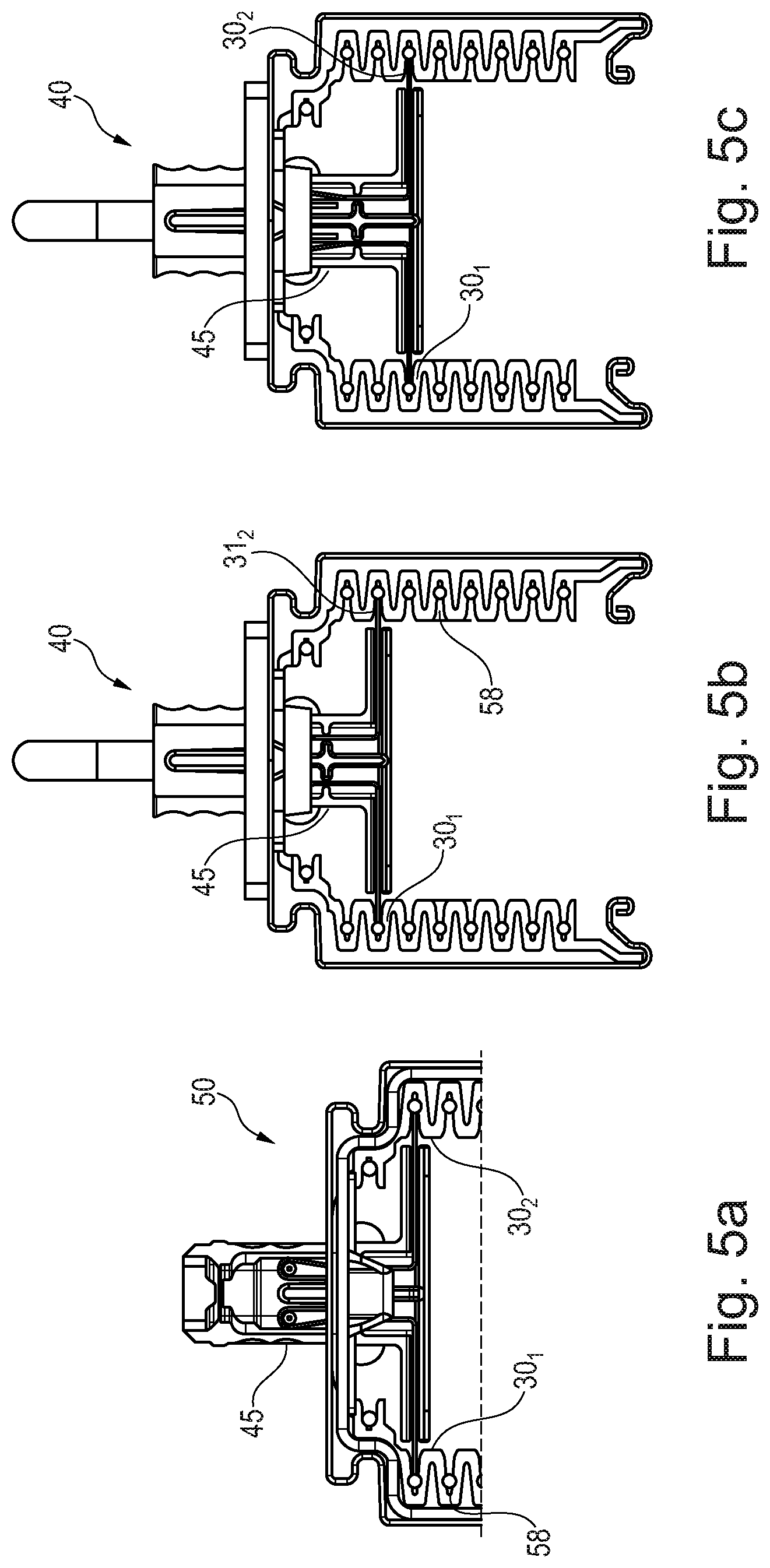 Patent US12327965 Figure 5 – Contacting element for connecting to a mounting rail