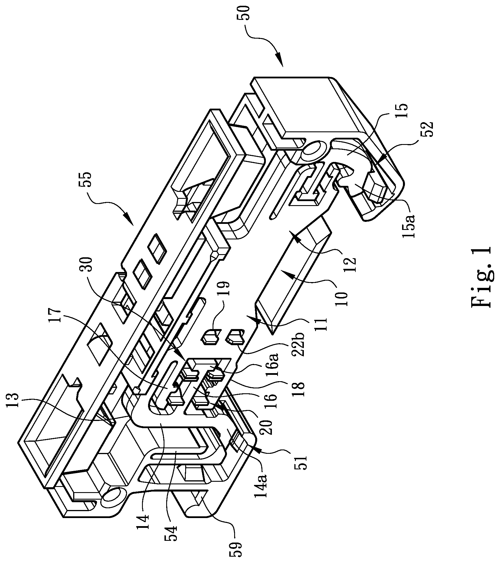 Patent US12327973 Figure 1 – Conductive component structure of rail-type terminal device