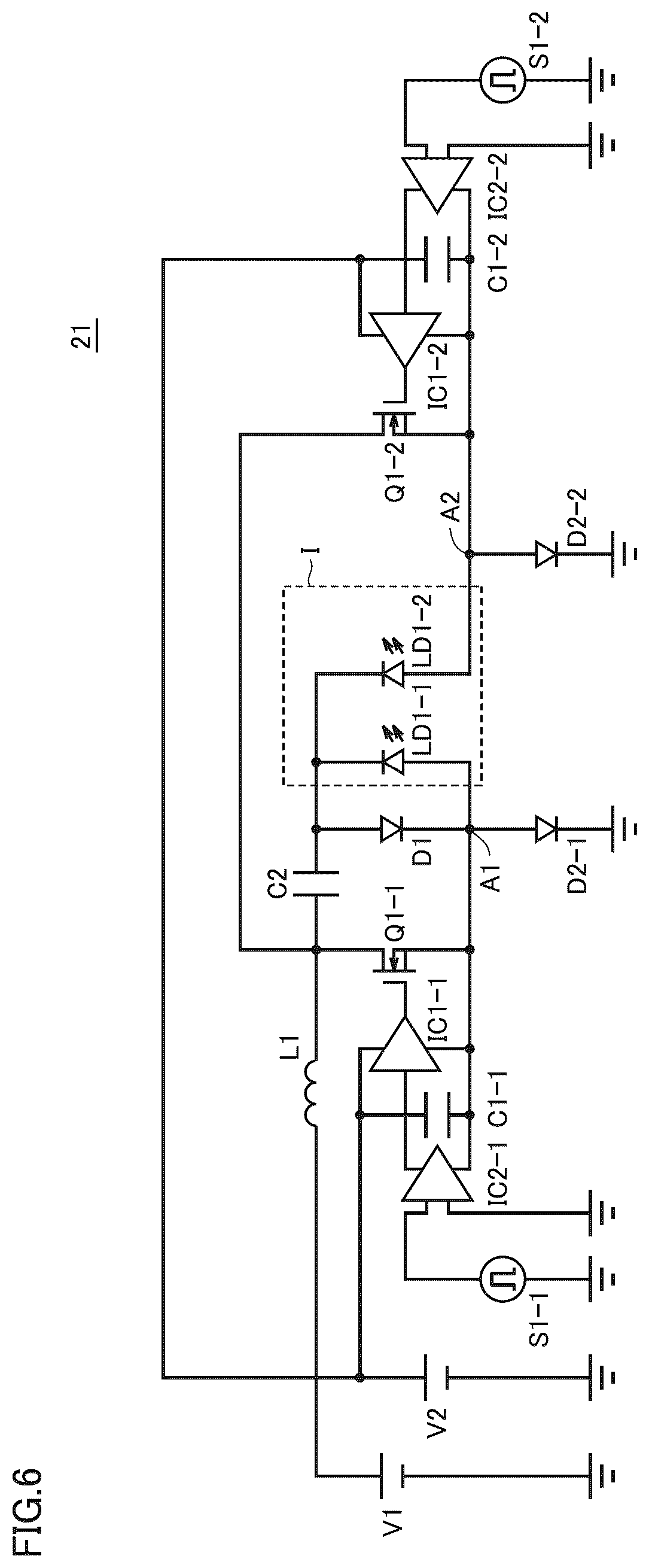 Patent US12327982 Figure 6 – Laser diode drive circuit