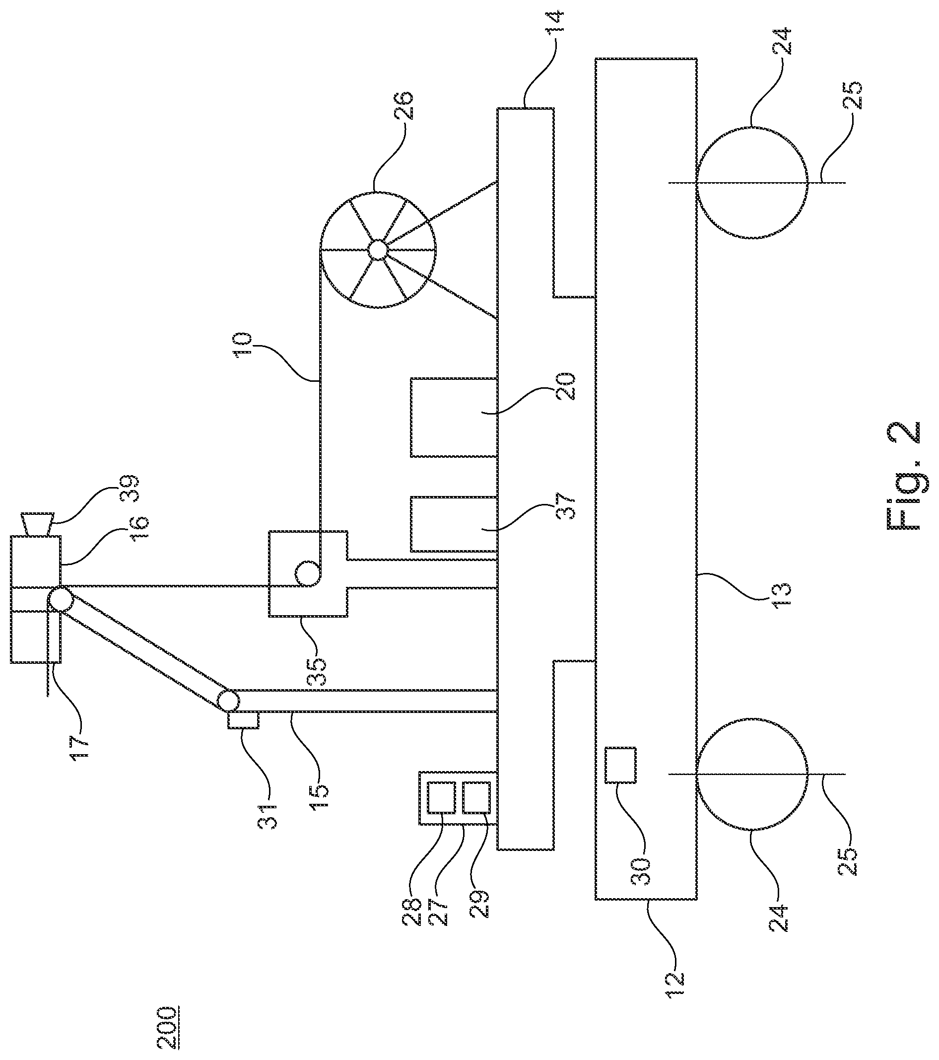 Patent US12327988 Figure 2 – Cable laying system for automated laying of cables in a building with a cable laying device and cable laying device